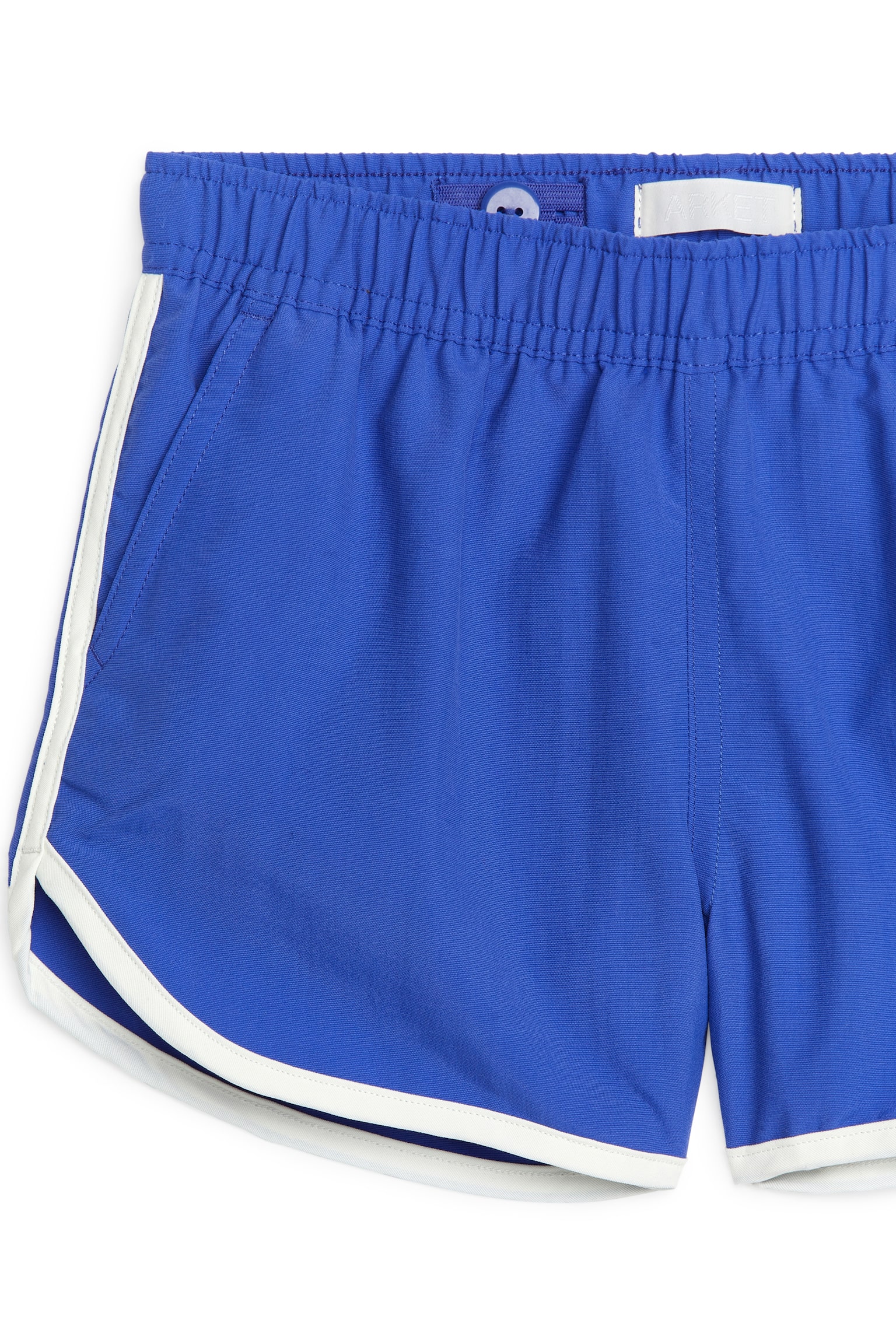 Contrast Binding Swimshorts - Bright Blue/Orange - 3