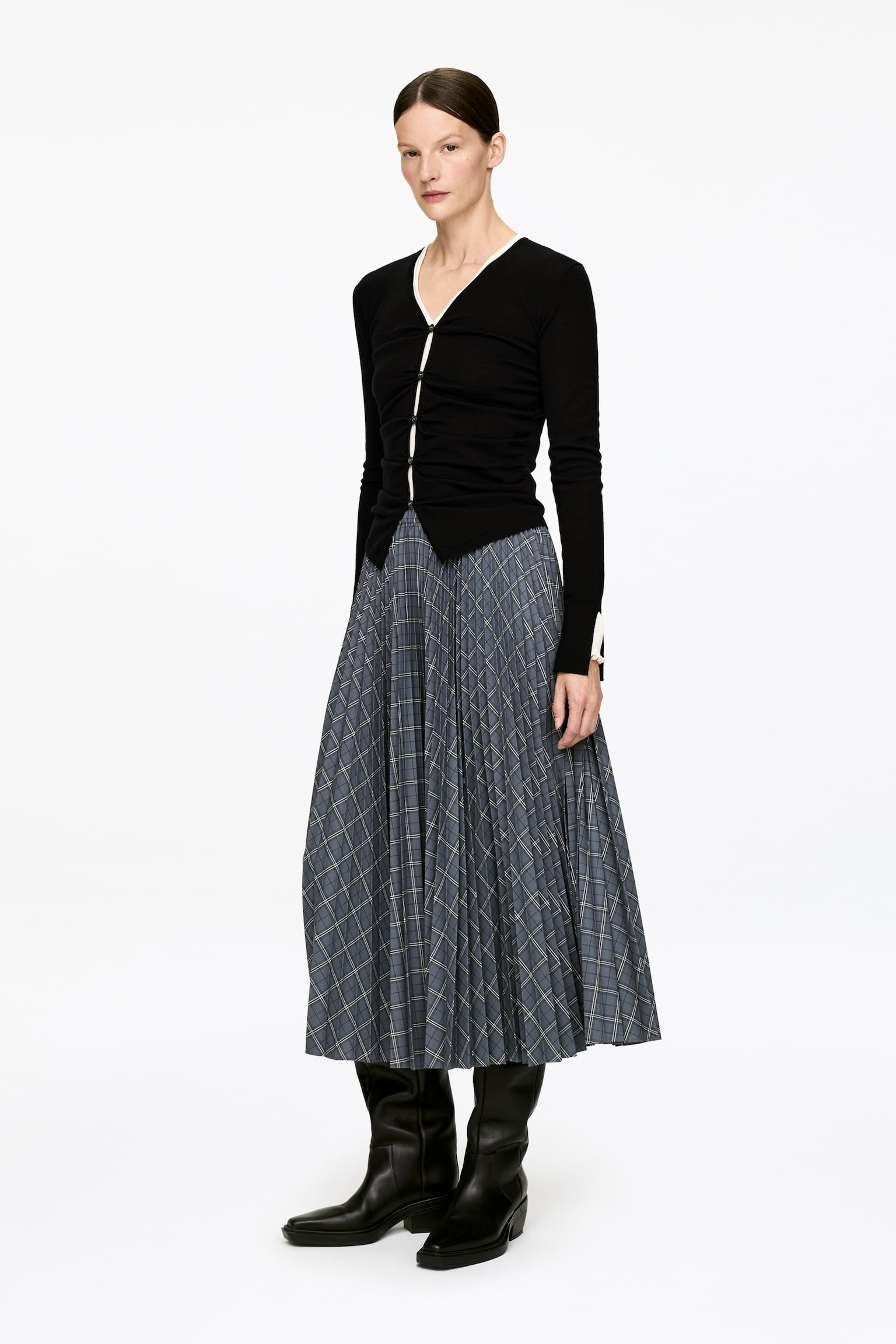 Oberteil aus Merinowolle - Schwarz - 6