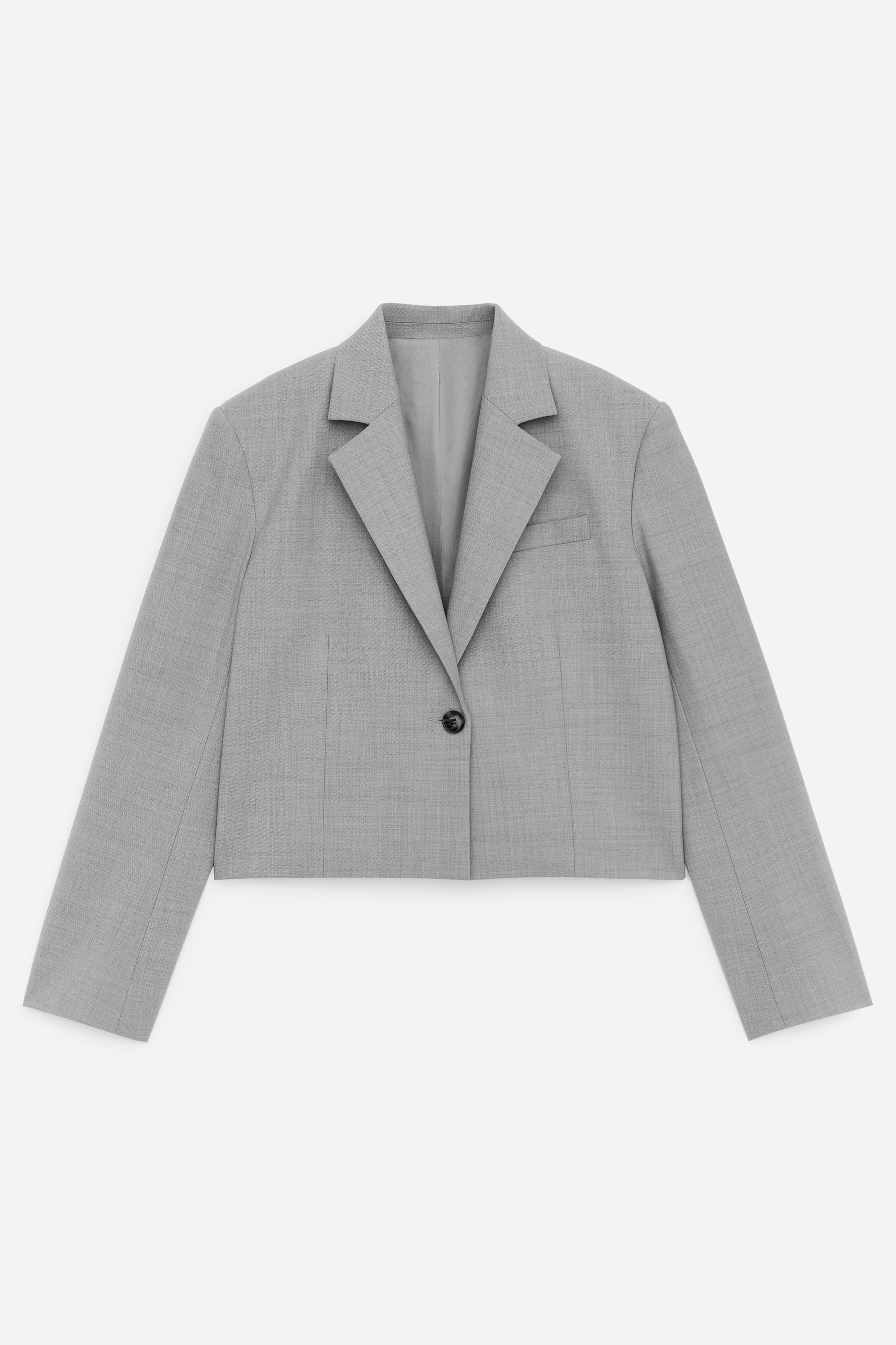 Kurzer Blazer - Grau