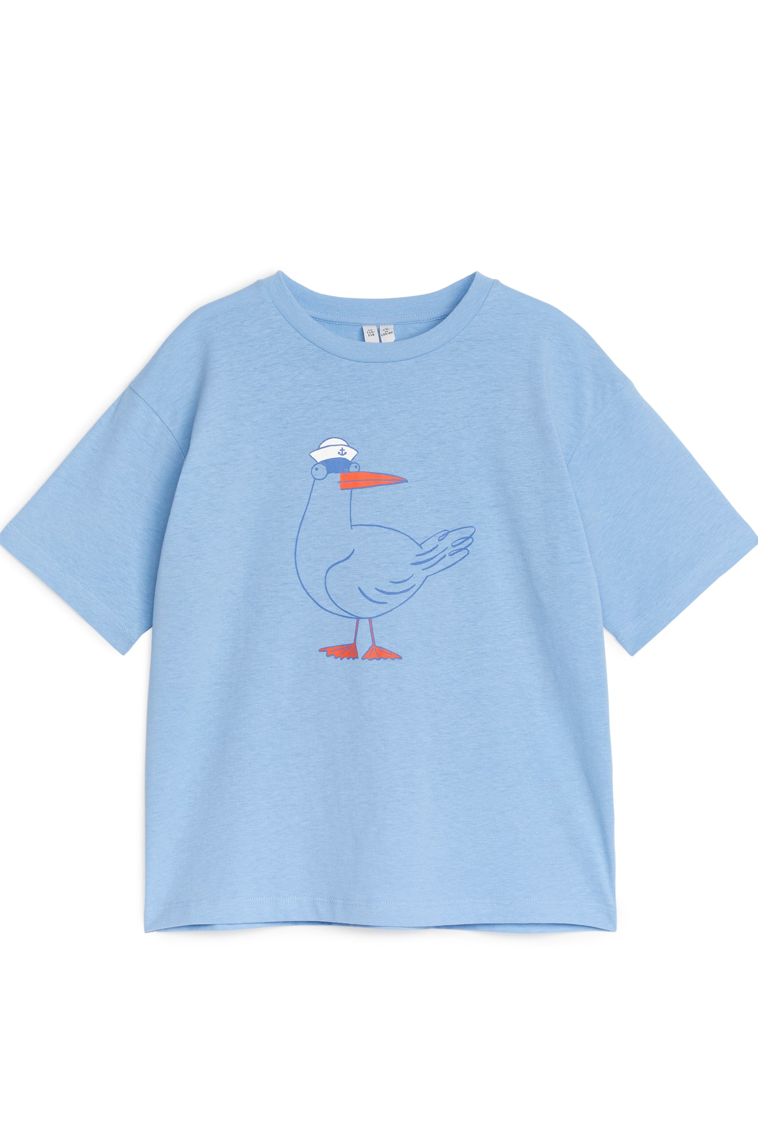 Oversized T-Shirt - Light Blue/Seagull/Lilac - 1