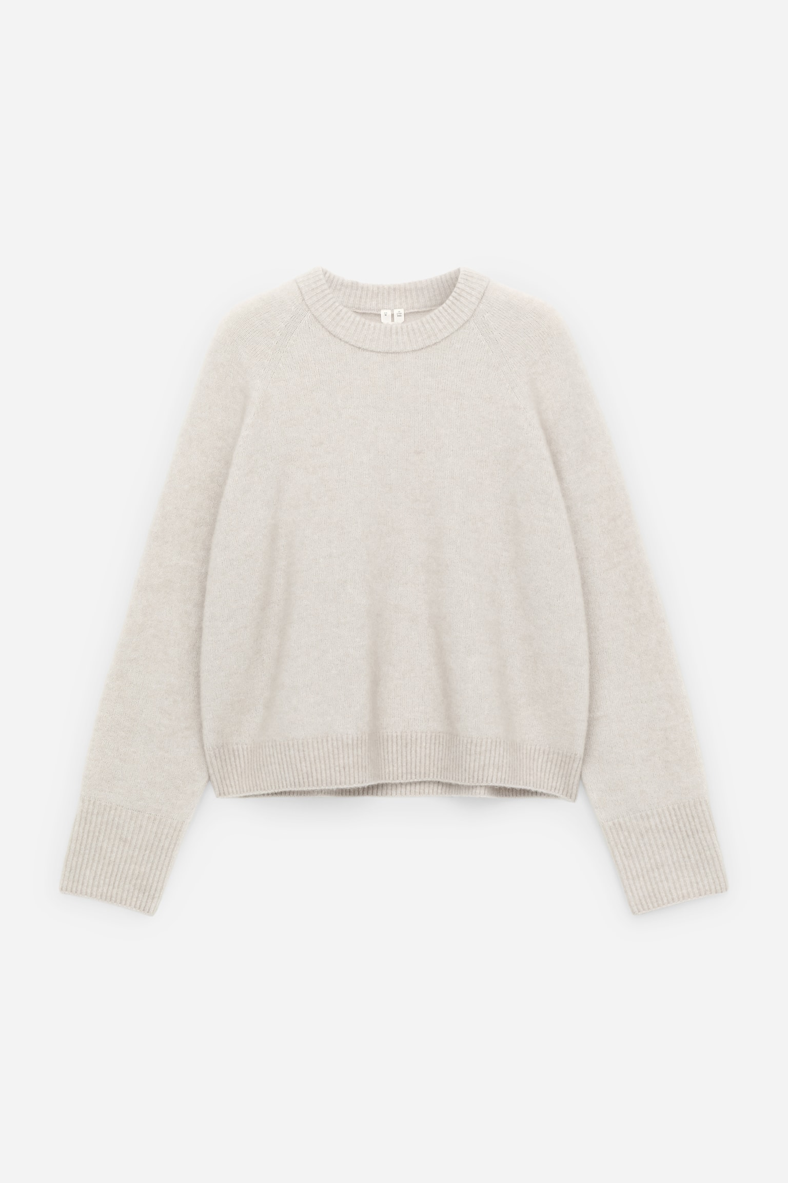 Pullover aus Alpakawolle und Wolle - Helles Taupe/Braun - 2