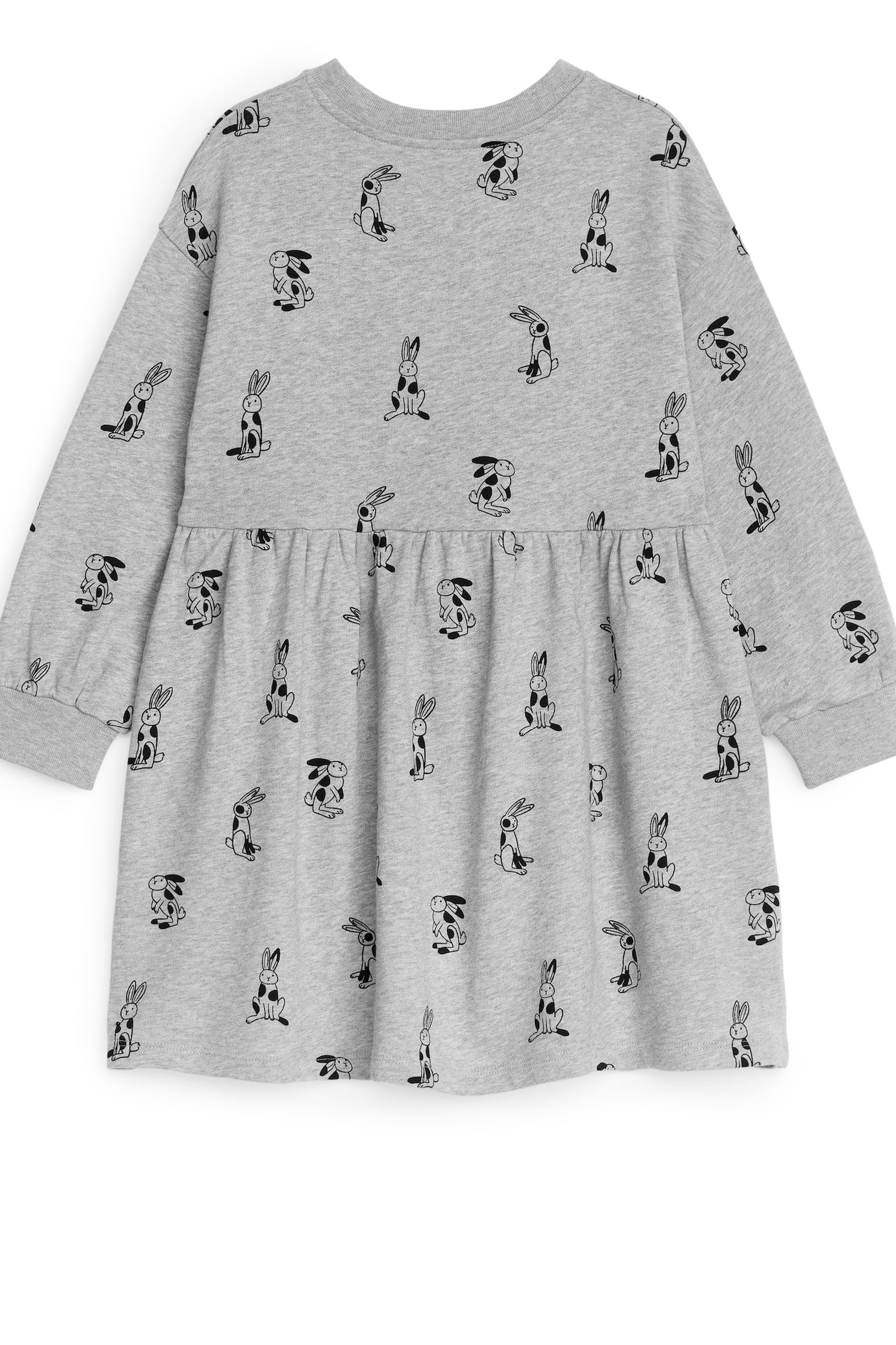 Oversized Sweatshirt Dress - Grey/Rabbit/Off White/Black/Off White/Neps - 2