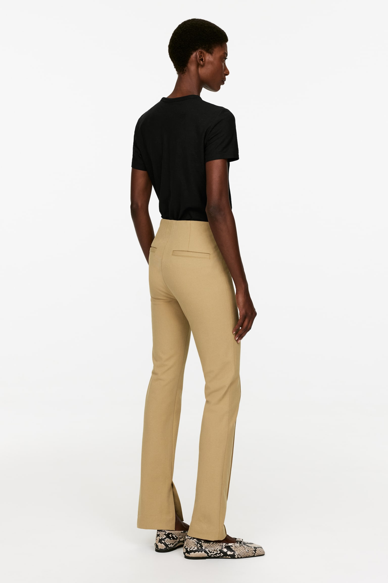 Slim Stretch Trousers - Beige - 5