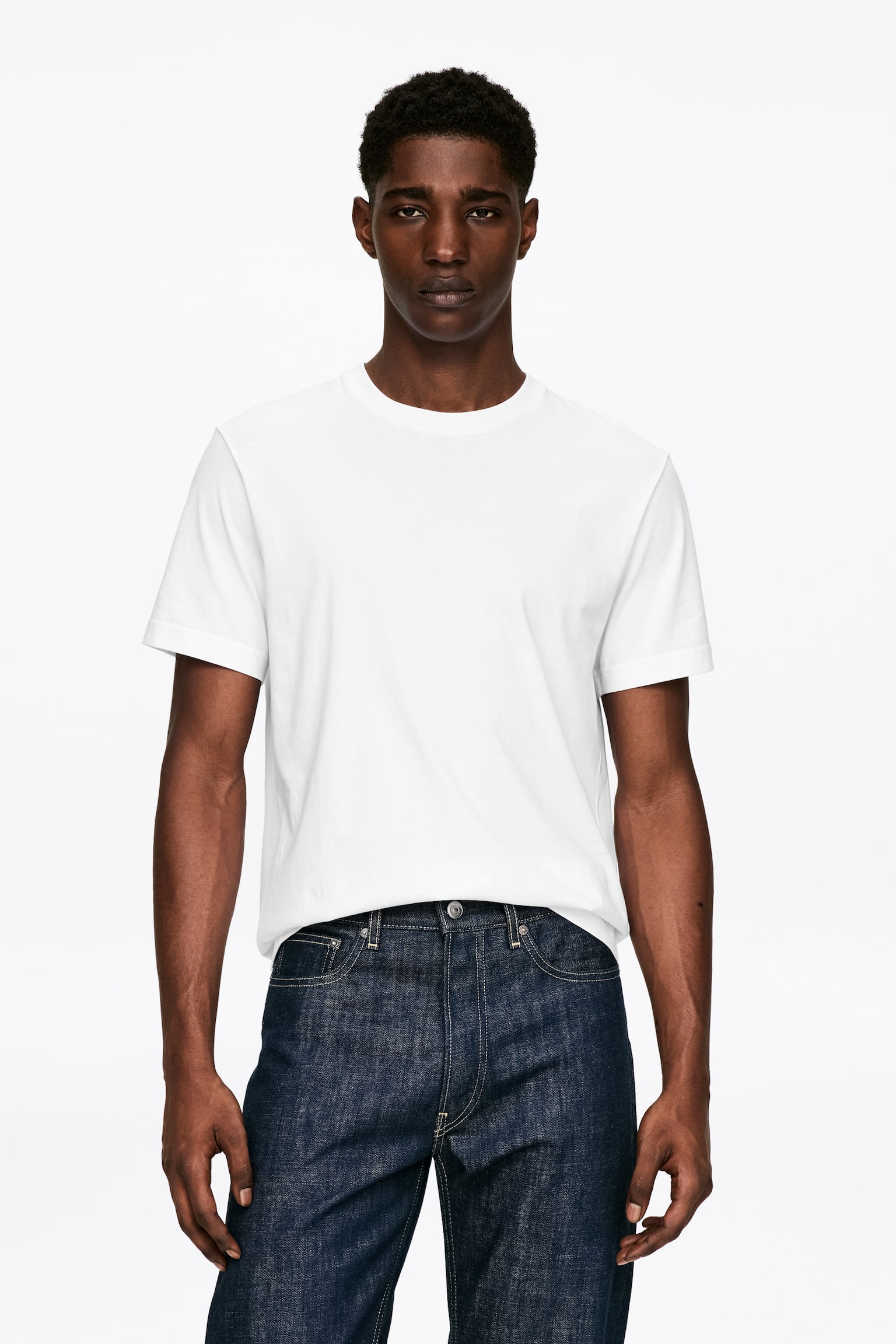 170 GSM Regular T-Shirt - Vit/Svart/Gråblå/Mörkblå/Grå/Melange - 1