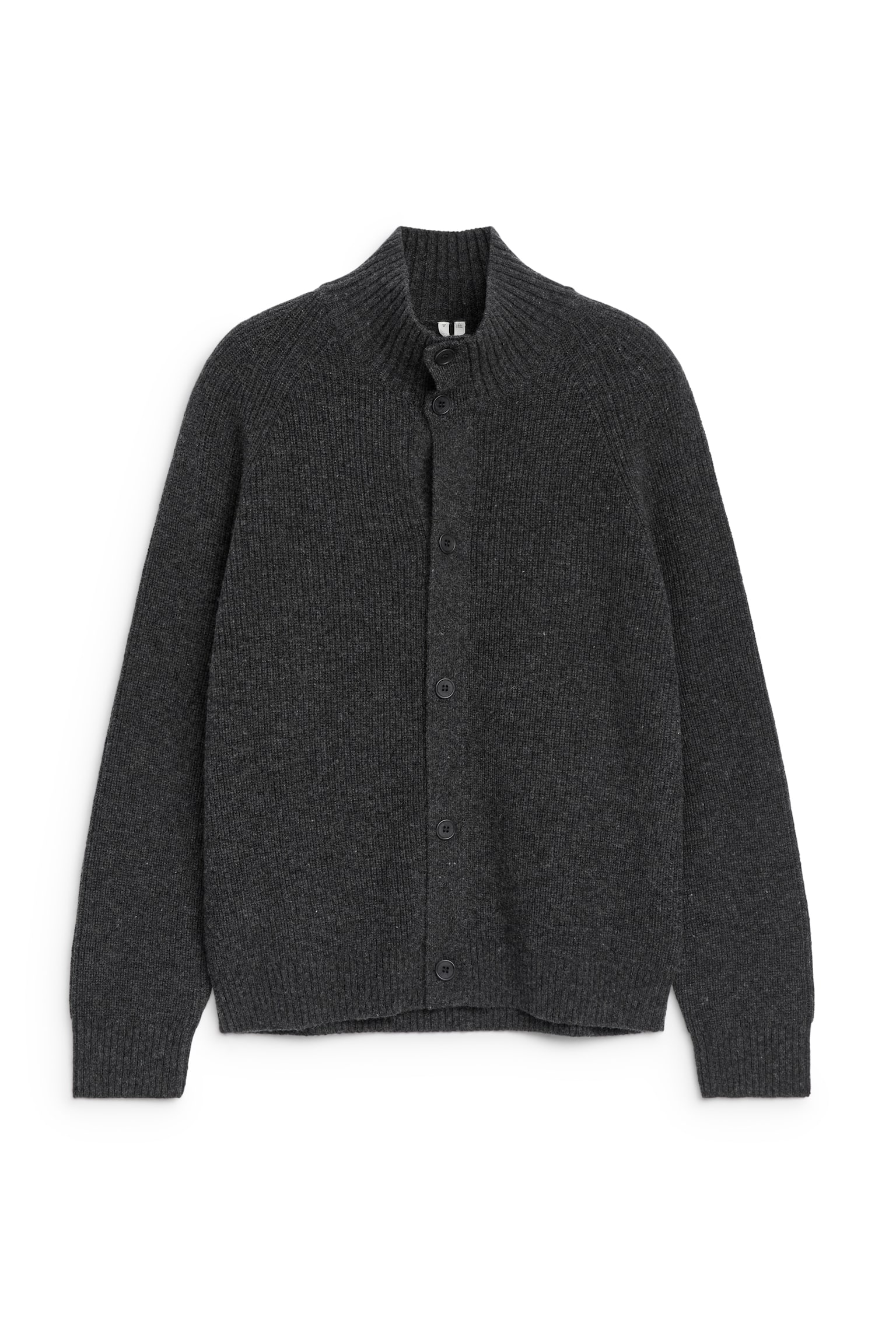 Wool Cardigan - Dark Grey - 1