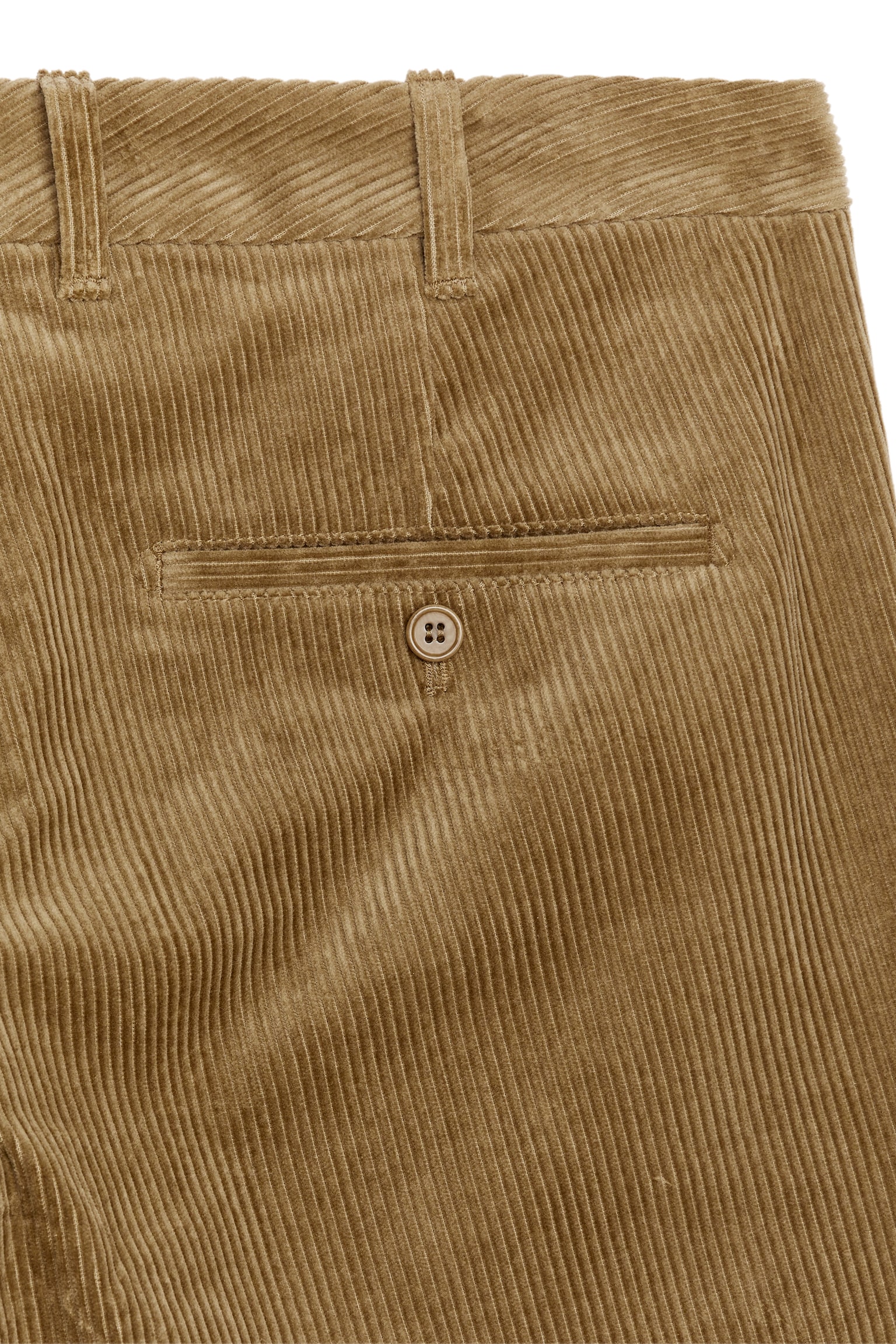 Straigh-Fit Corduroy Chinos - Dark Beige/Dark Blue/Black - 3