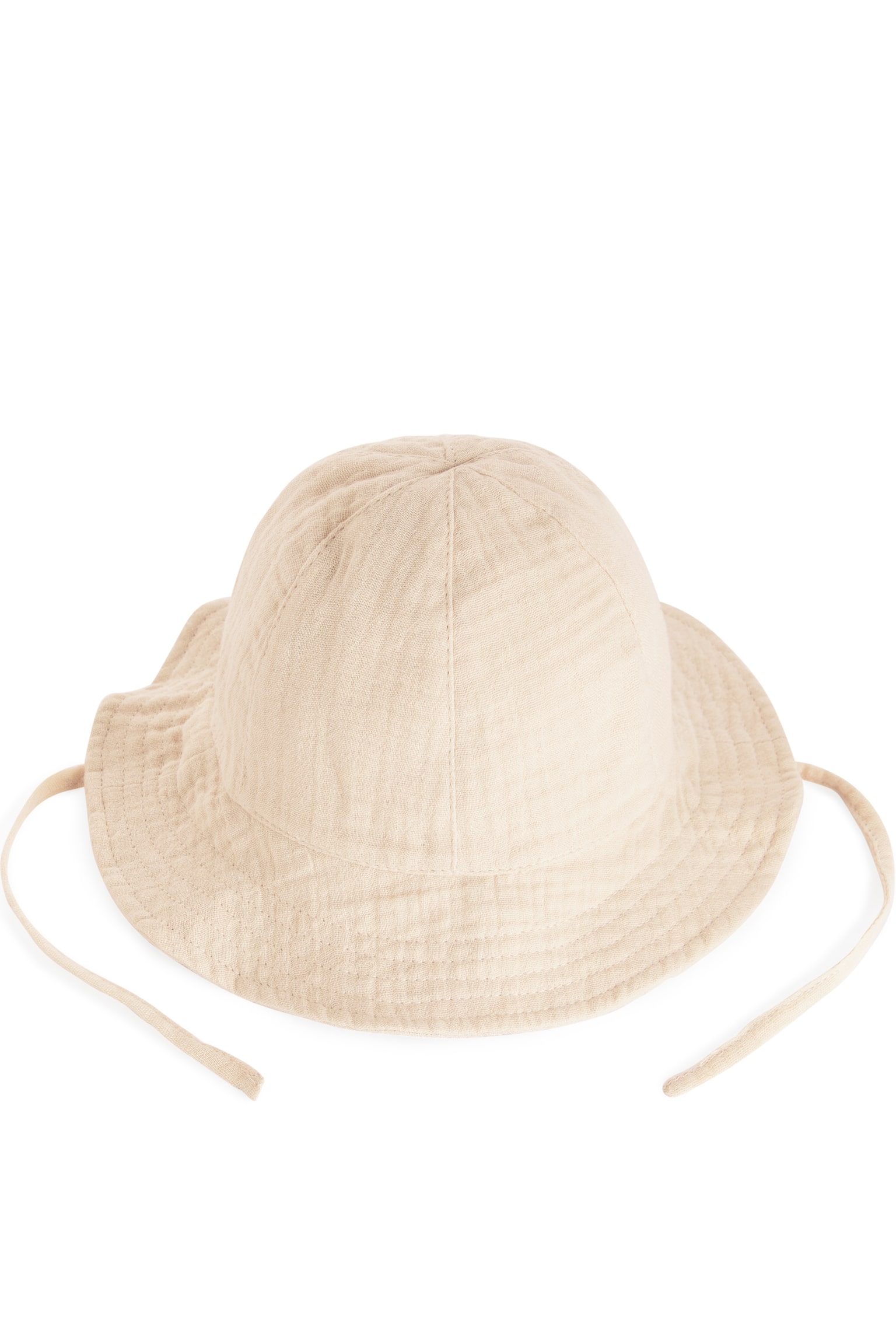 Cotton Muslin Sunhat - Light Beige - 2