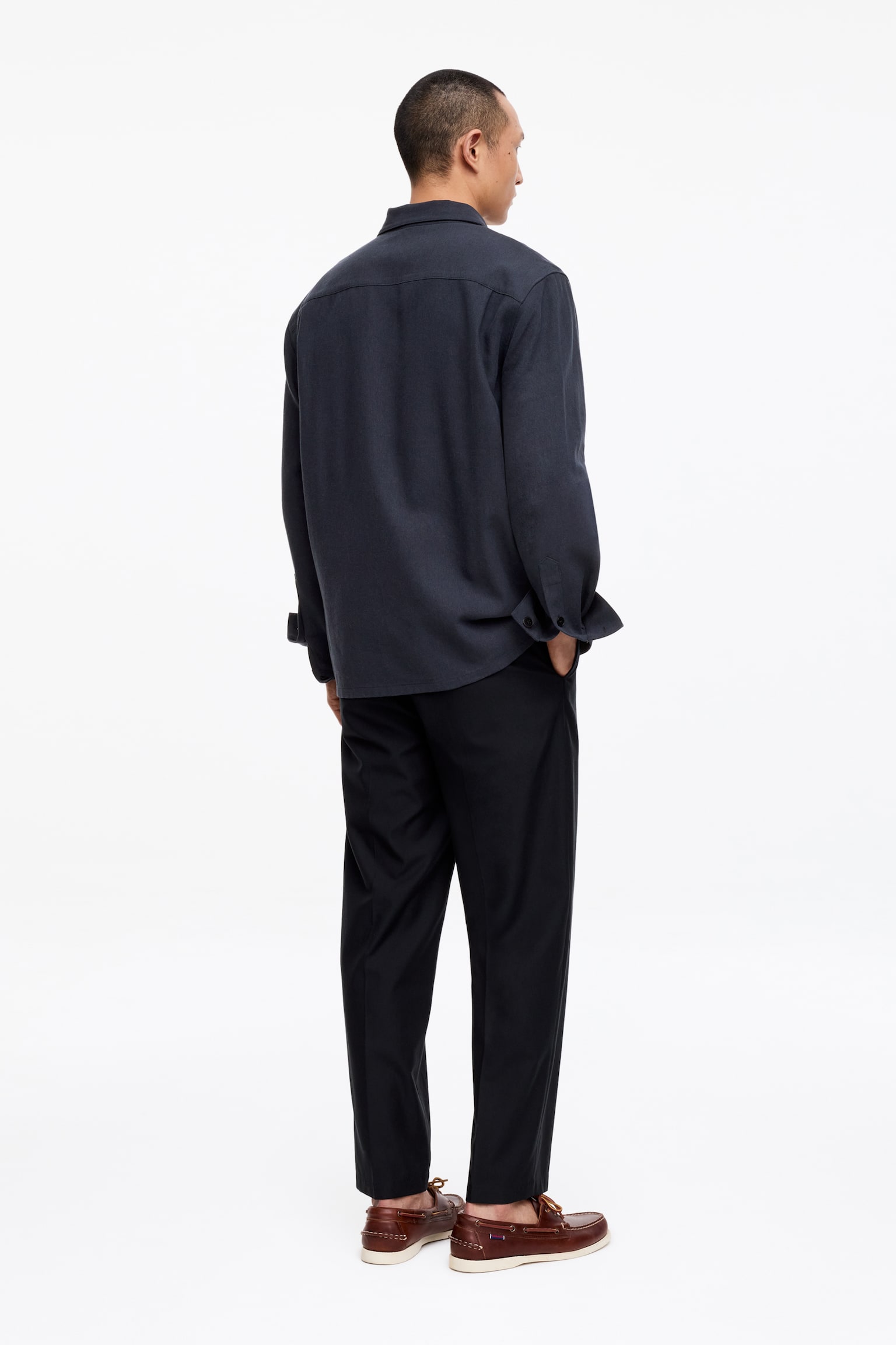 Overshirt - Mörkblå/Beige - 6