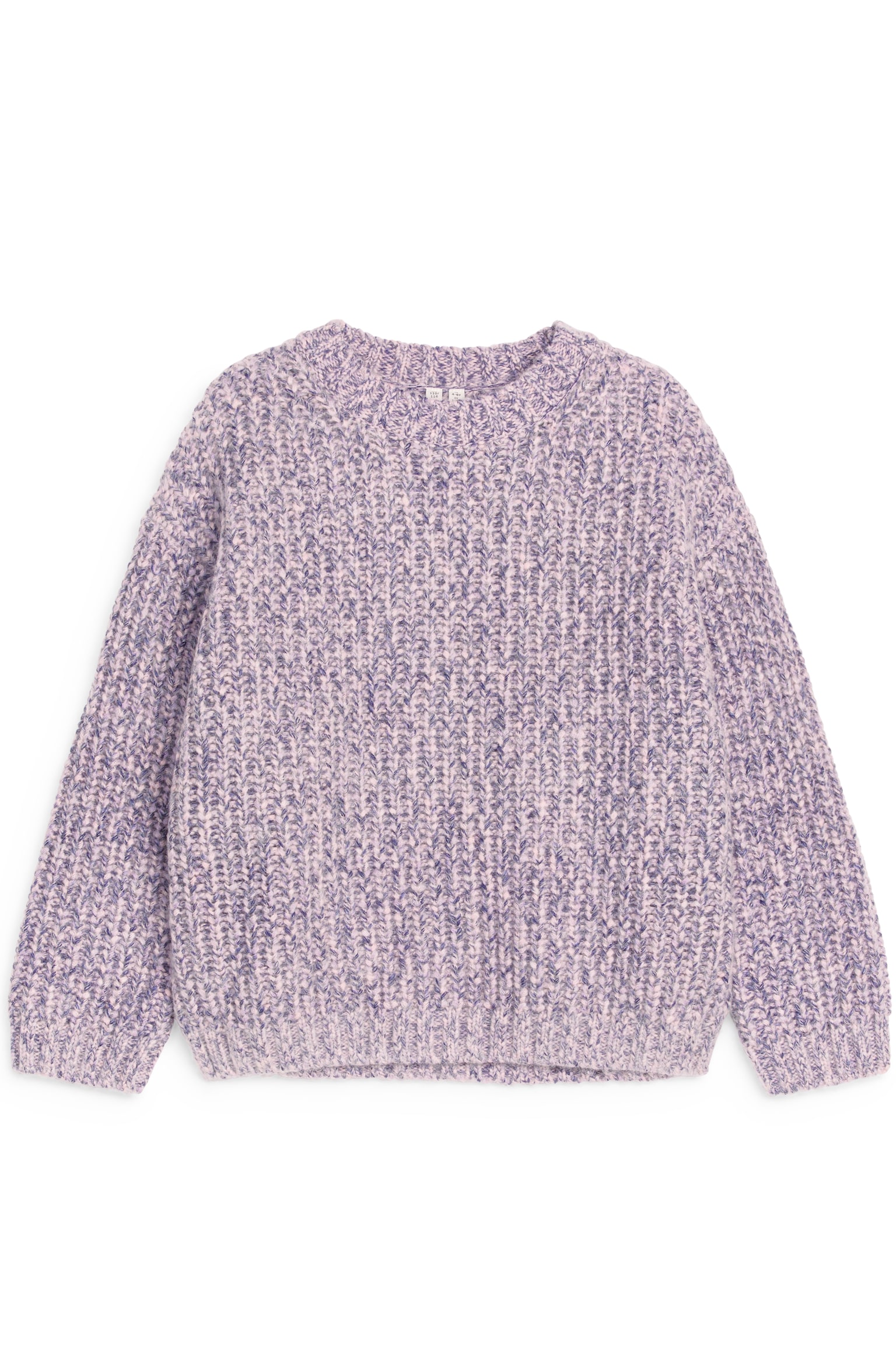 Space-Dyed Wool Jumper - Lilac - 2