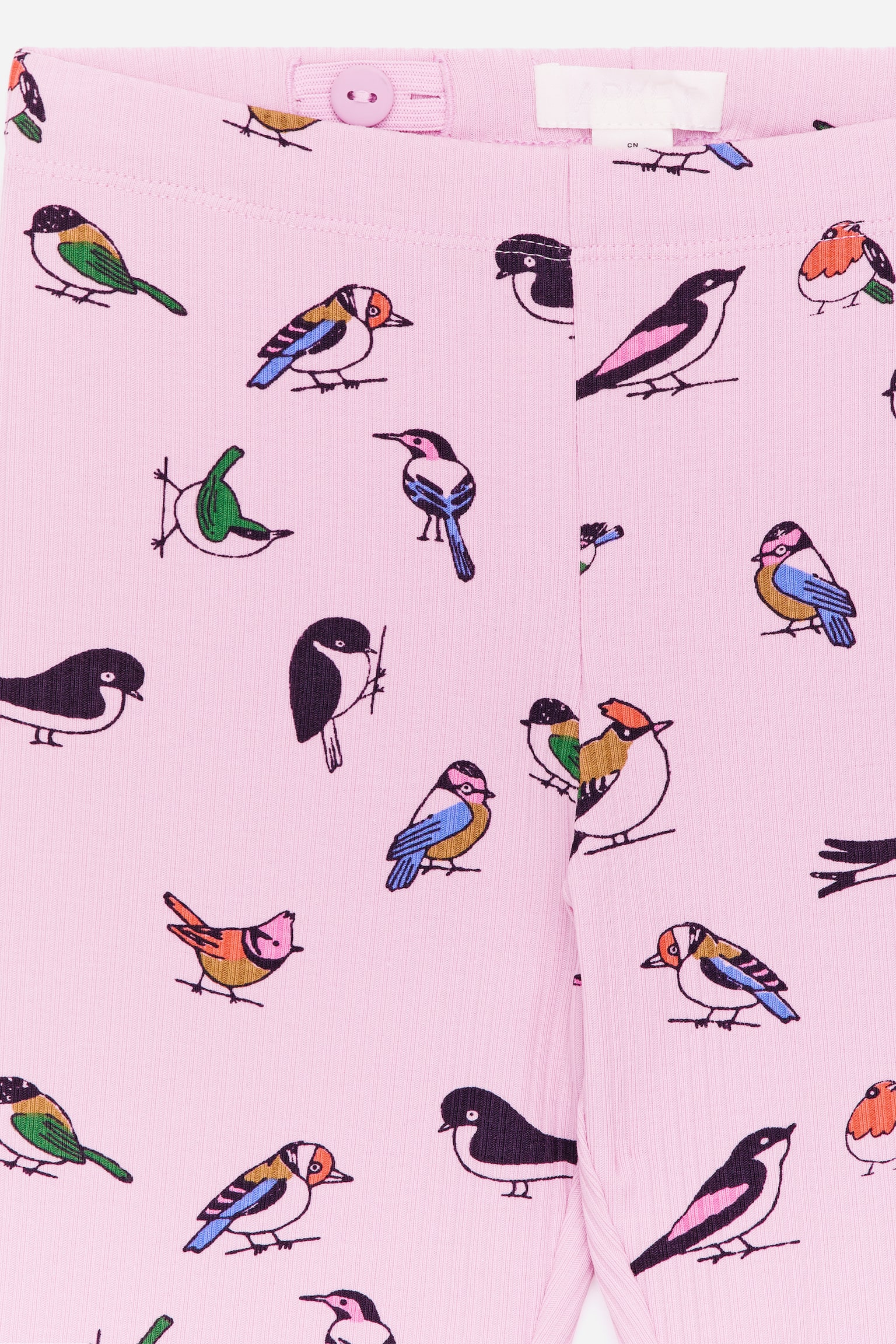 Colanți cu nervuri - Roz/Păsări/Albastru închis/Flori roz/Lila/Roșu/Roz/Portocaliu/Albastru/Burgundy Inimi/Inimi roz/roșii/Lila/Roșu - 2