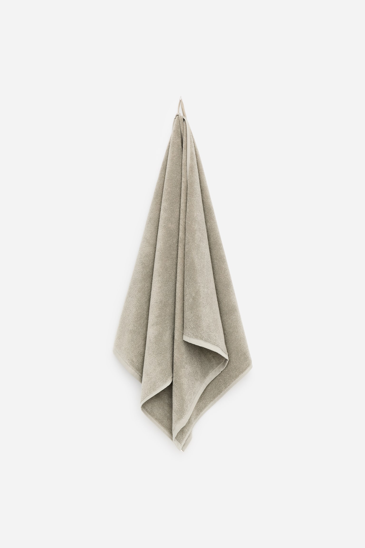 Telo da bagno 70 x 140 cm - Verde polvere/Bianco sporco