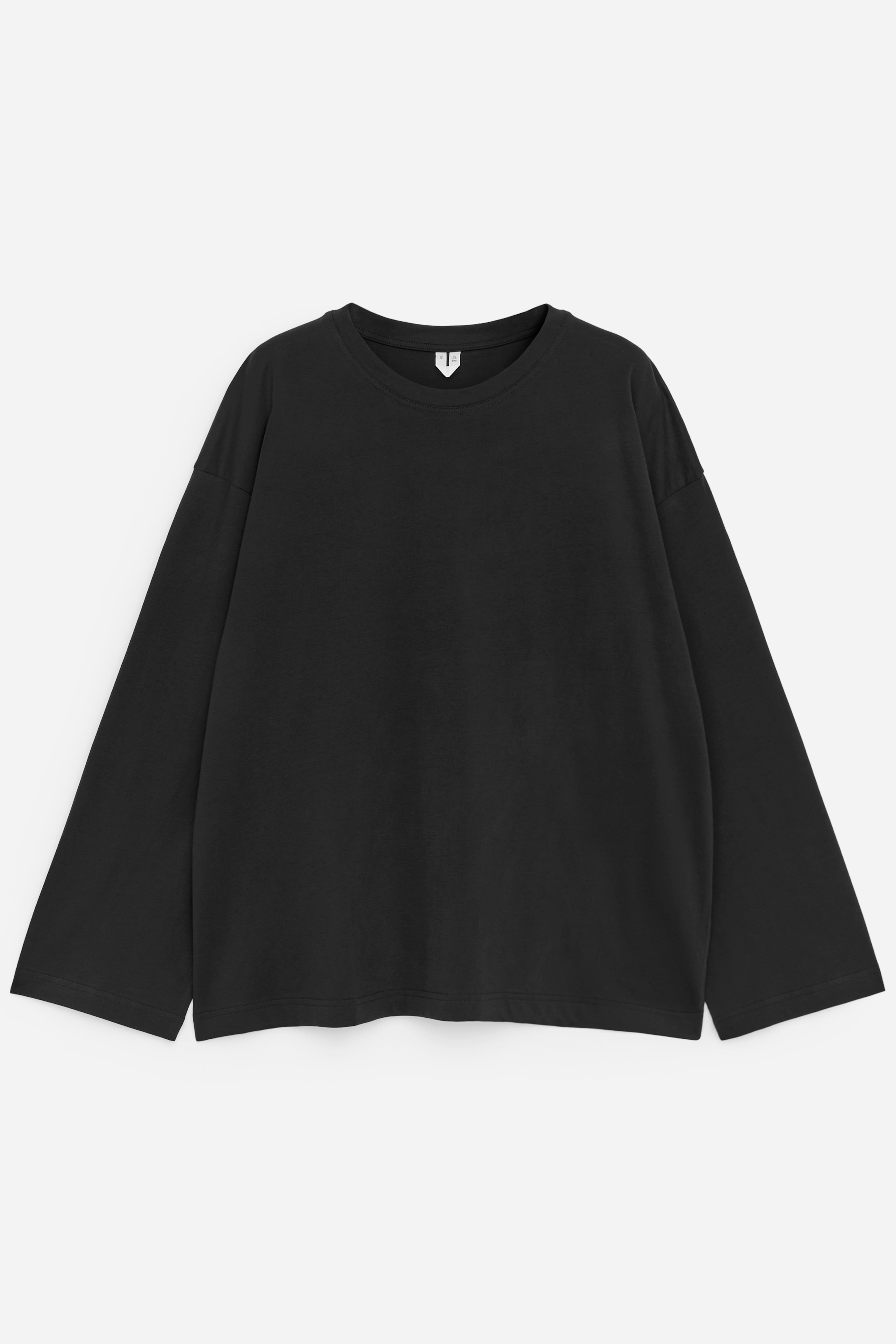 Oversized-T-Shirt mit langen Ärmeln - Schwarz/Weiß/mehrfarbig/Weiß/Türkis