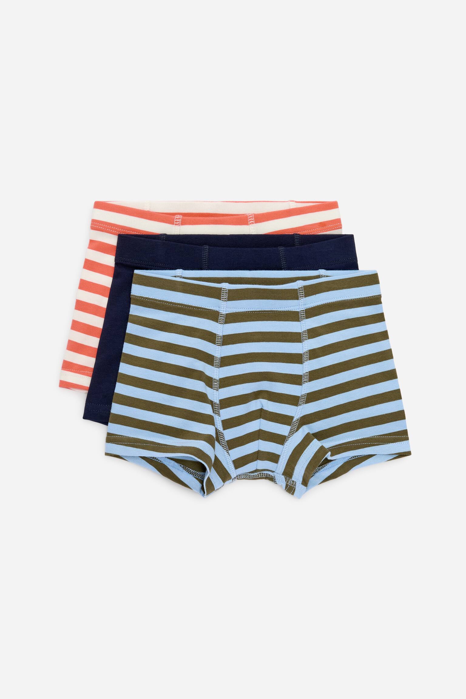 Trunks, 3-pack - Färgmix/Blå/sportprint/Grön/Blå/Vit/Mörkblå/Ljusblå/khakigrön/Blå/dinosaurier