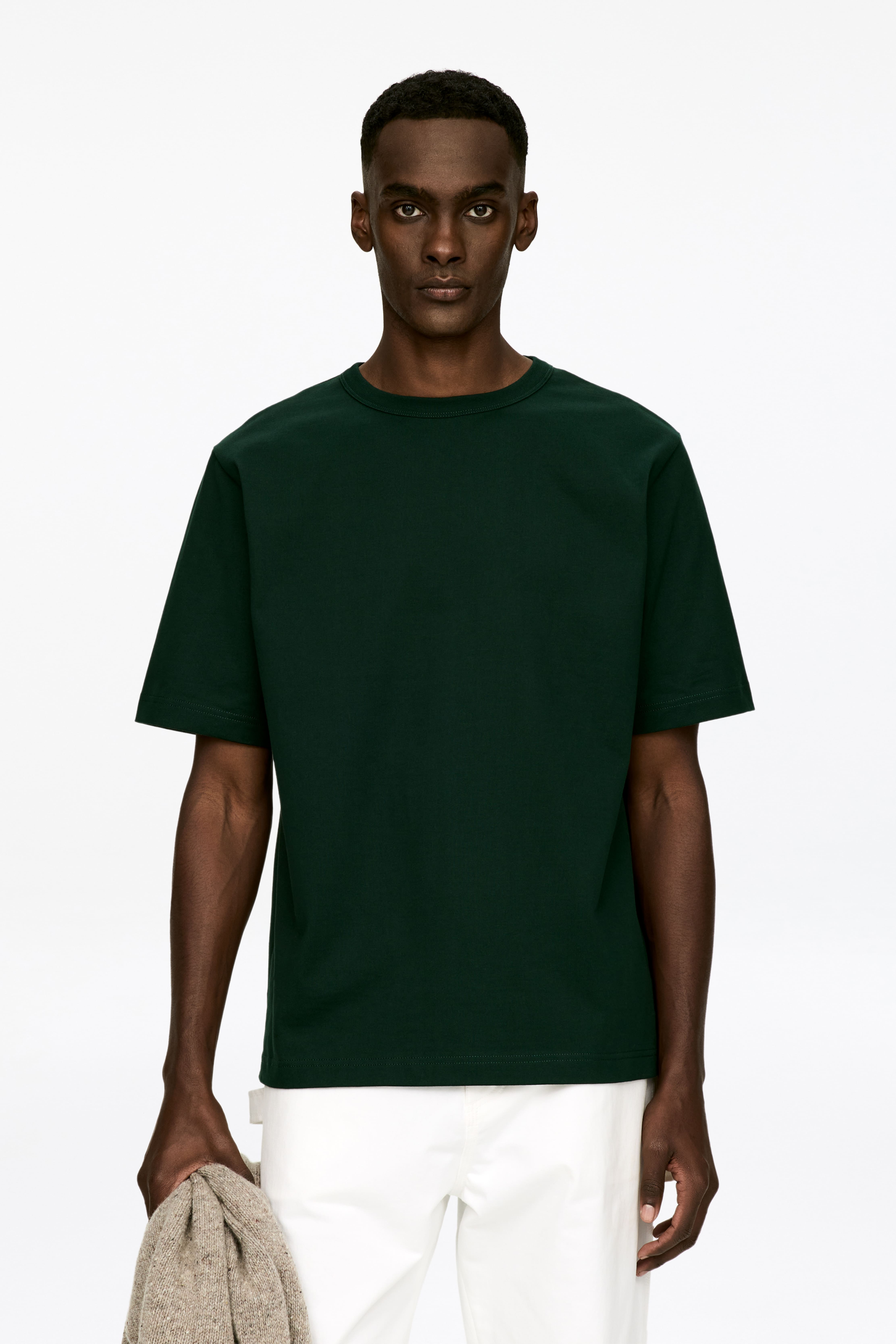 Oversized t-shirt 270 gsm - Mörkgrön/Mörklila/Svart/Grön/Havre/Mörkblå