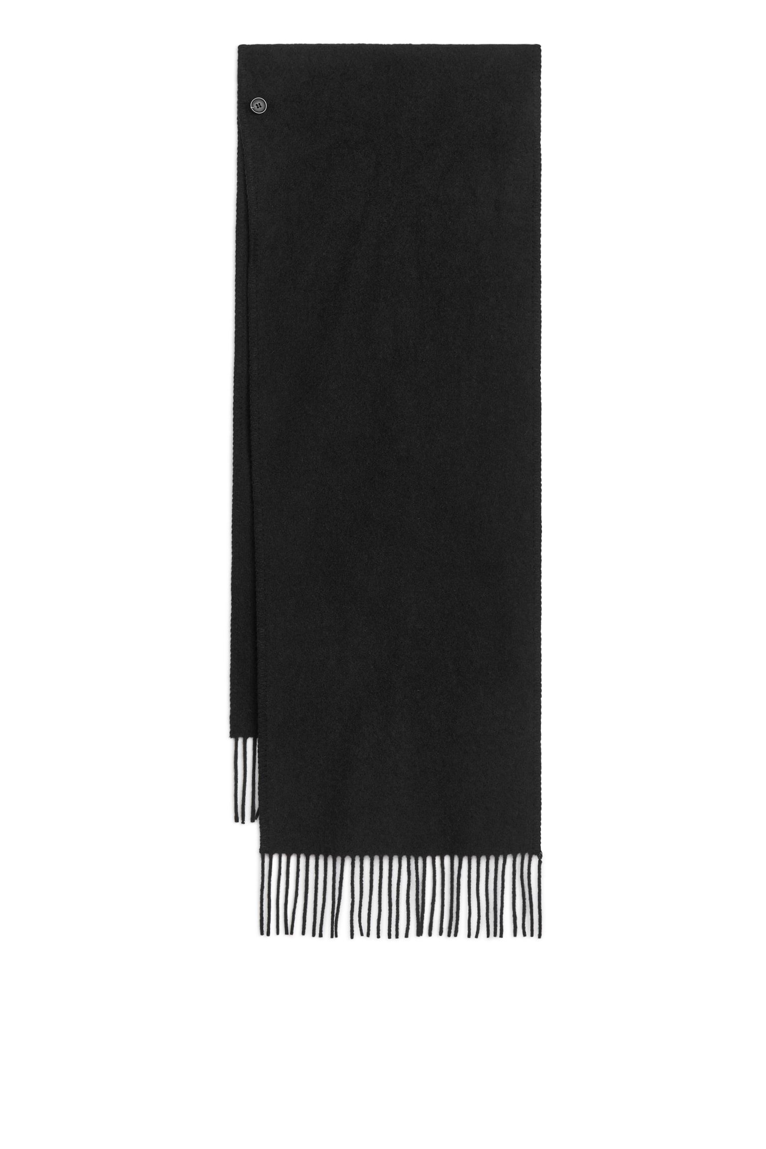 Fringe Scarf Jacket - Black - 5