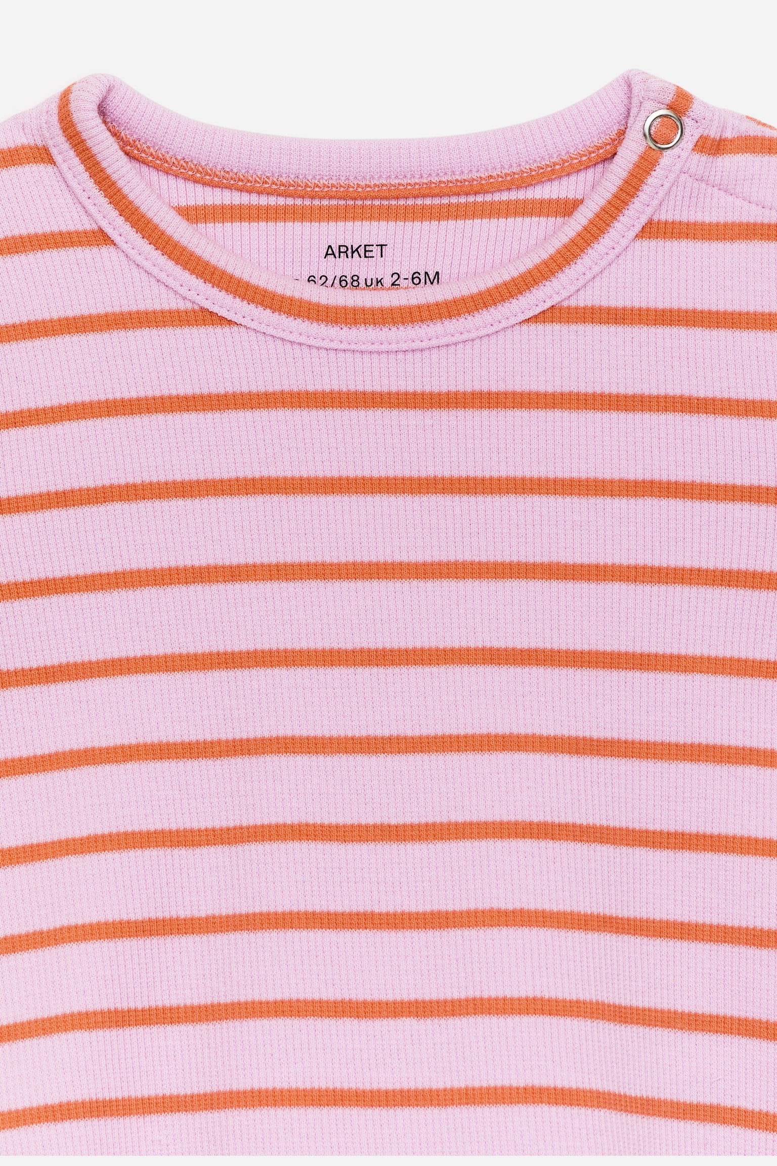 Body a maniche lunghe con lavorazione a coste - Rosa/Arancione/Verde scuro/Azzurro/Verde - 3