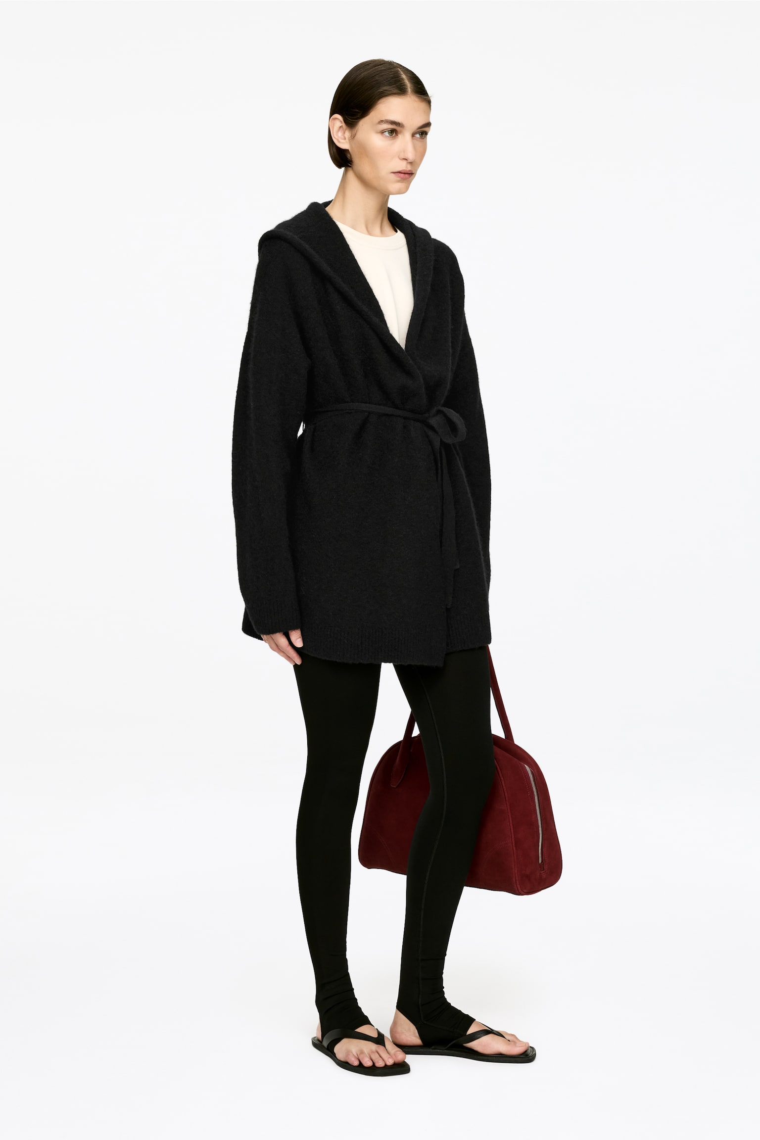 Strickjacke aus einer Alpaka-Wollmischung - Schwarz - 6