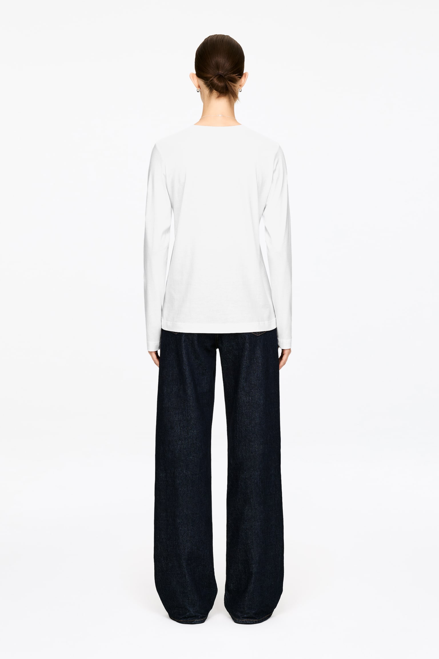 IRIS Signature Long-Sleeve T-Shirt - Wit/Zwart/grijs/Gebroken wit/Bruin/Felblauw/wit/Offwhite/zwart/Gebroken wit/roestbruin/Roze - 3