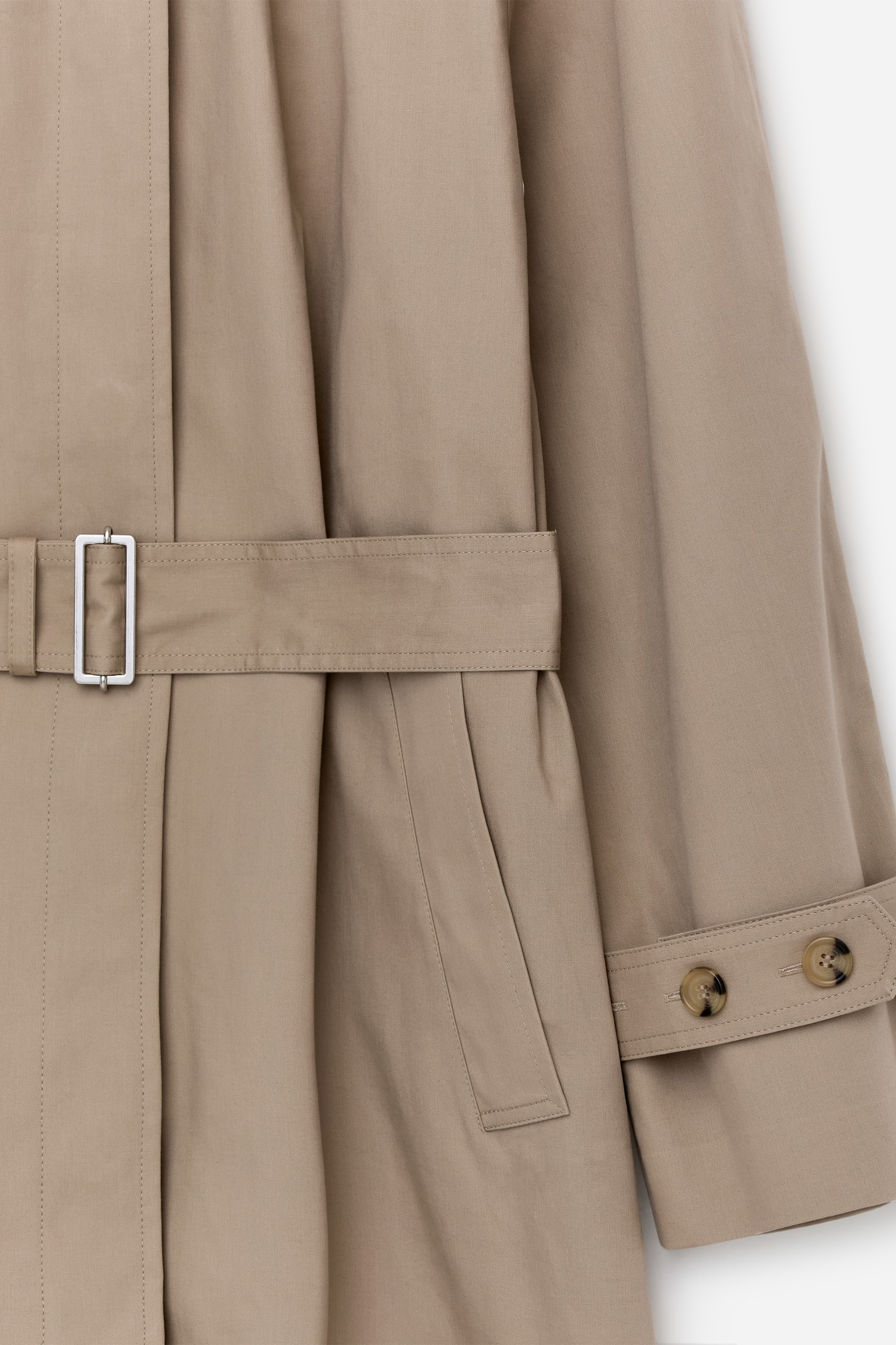 Manteau en coton - Beige - 5
