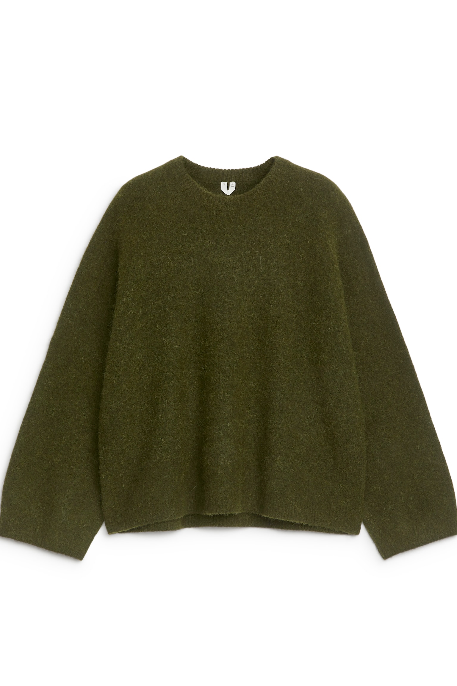 Alpaca-Wool Blend Jumper - Dark Green/Dark Brown/Black/Light Grey/Beige/Dusty Blue/Off White/Dark Yellow/Pink - 2