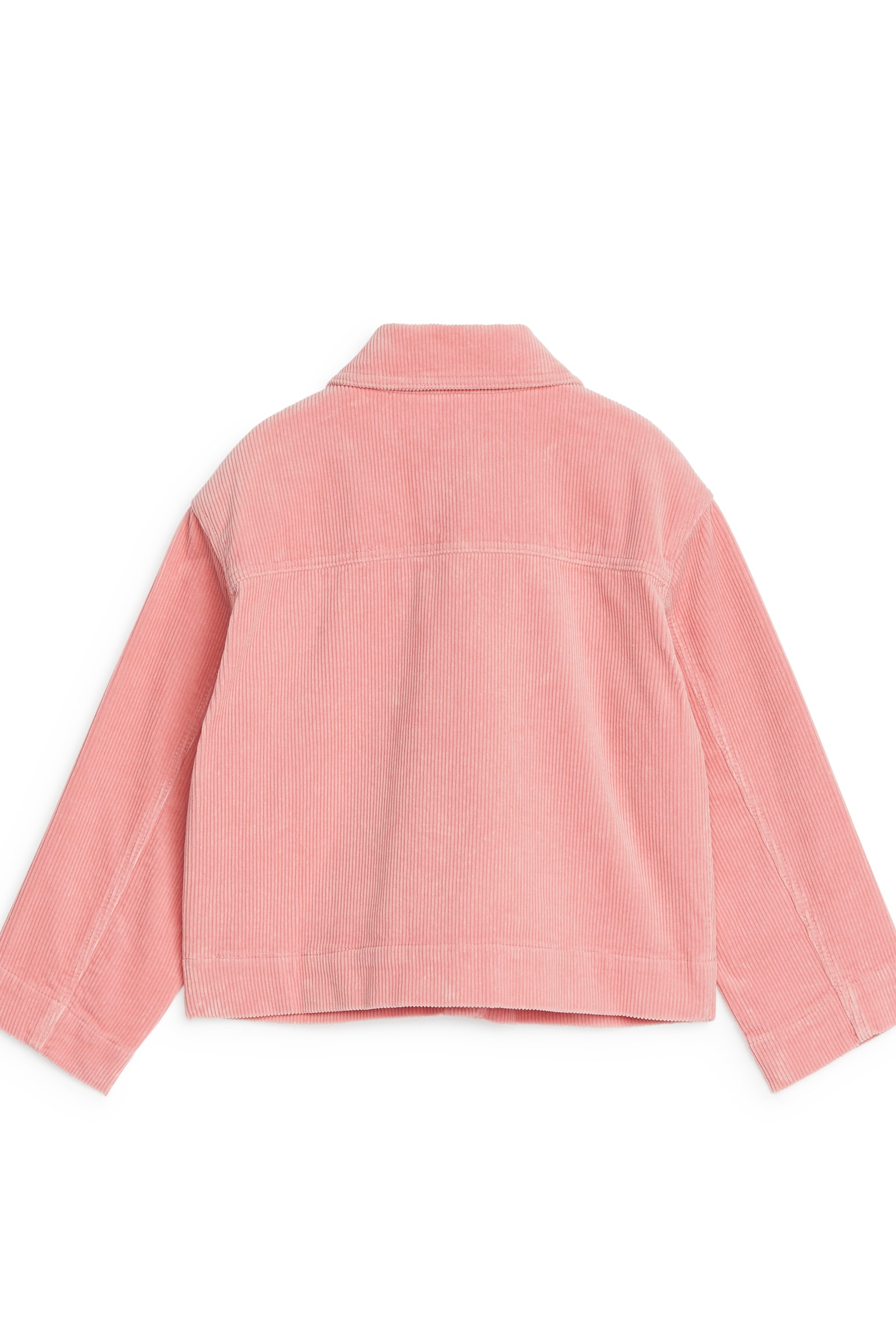 Cropped Corduroy Jacket - Pink - 3