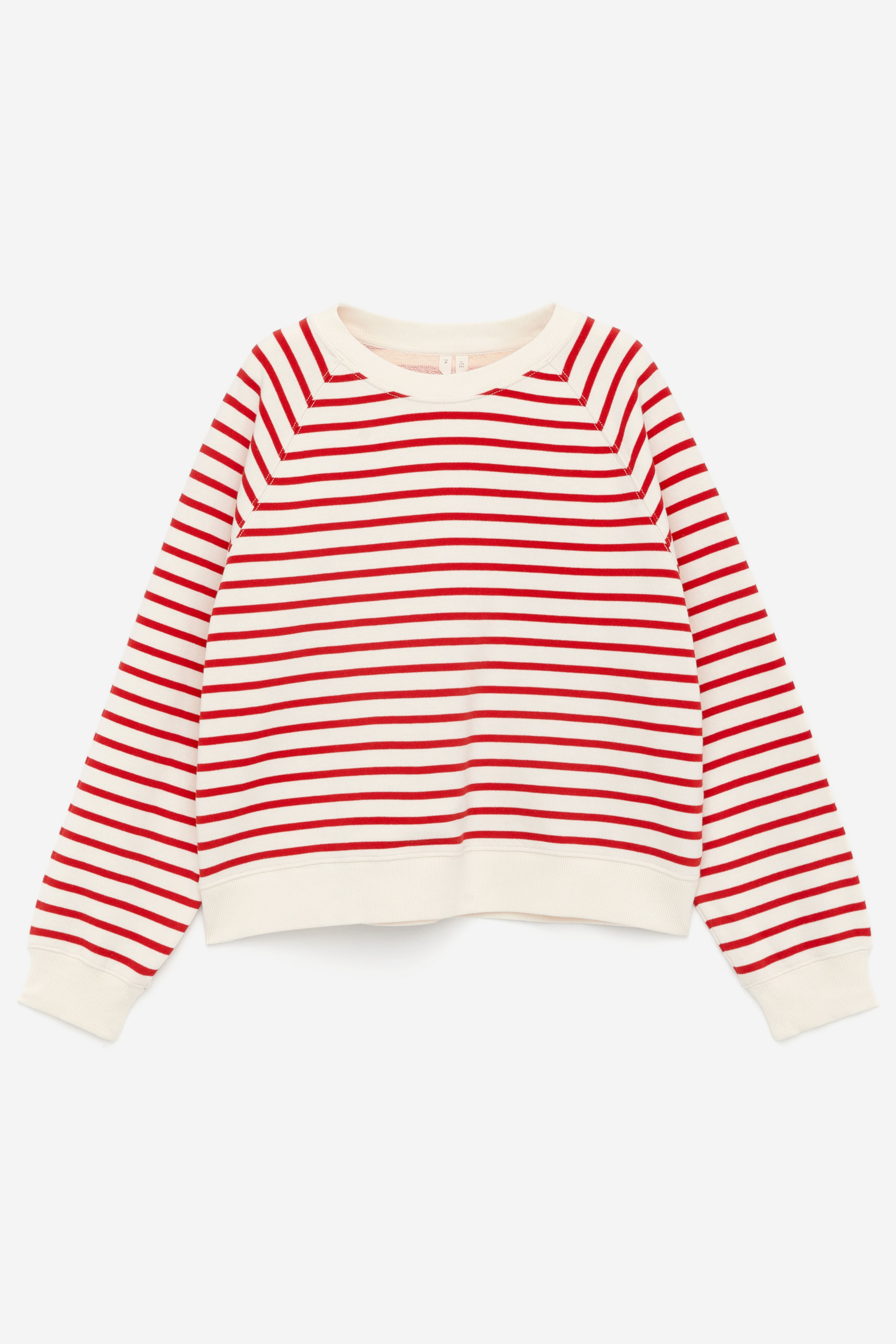 Felpa in spugna - Bianco/Rosso