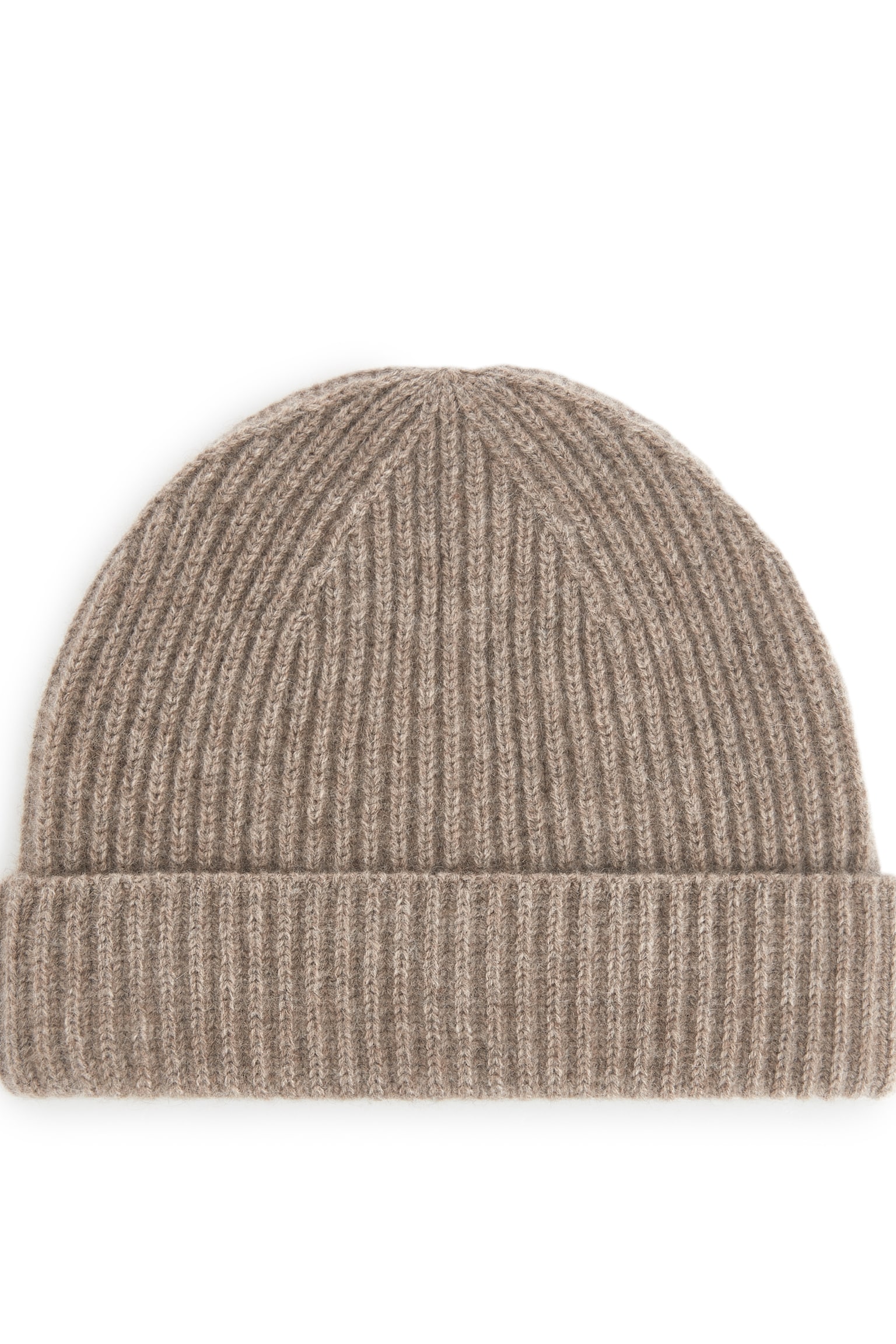 Cashmere-Wool Beanie - Mole/Dark Green/Dark Brown - 2