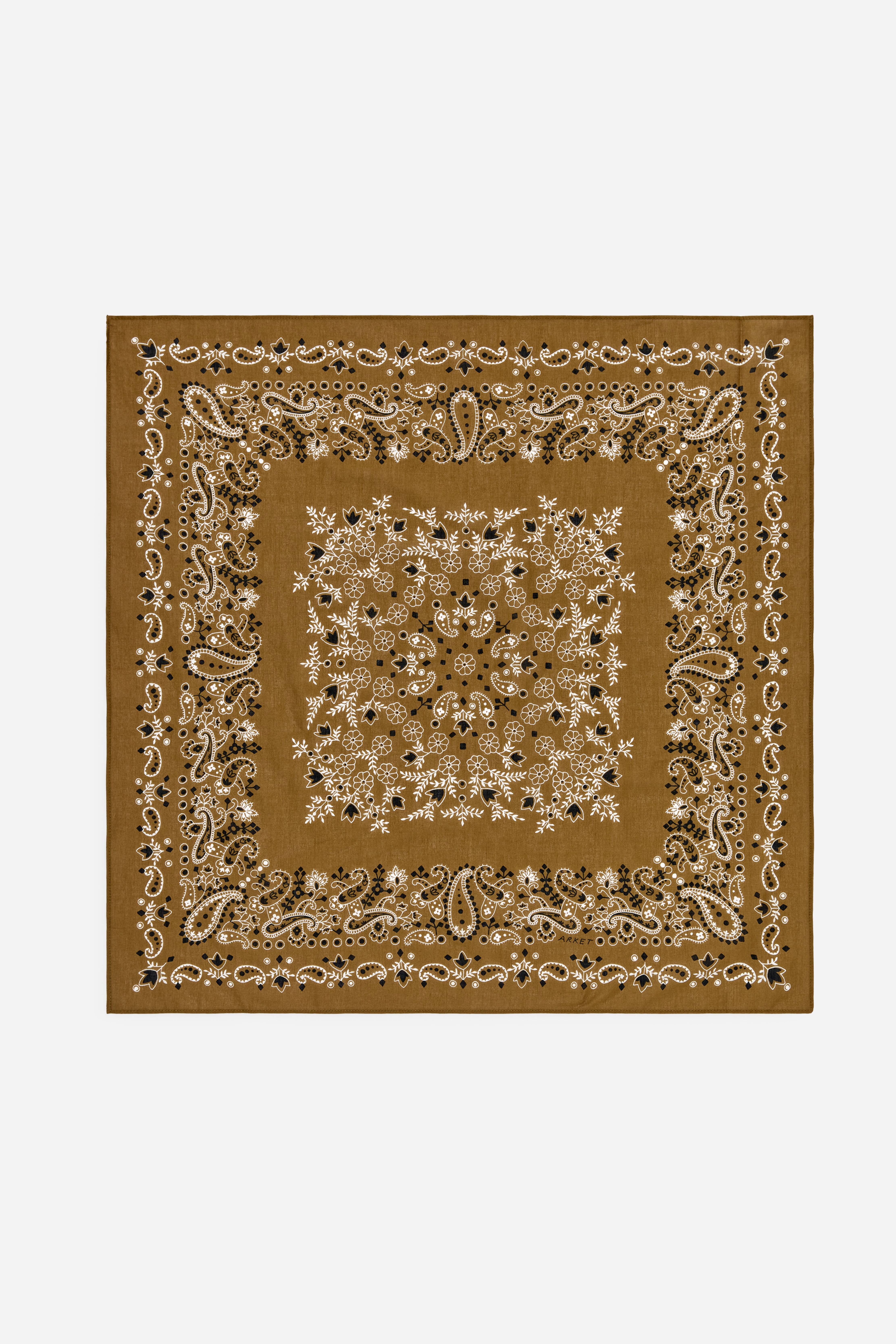Cotton Scarf - Brown/Blue