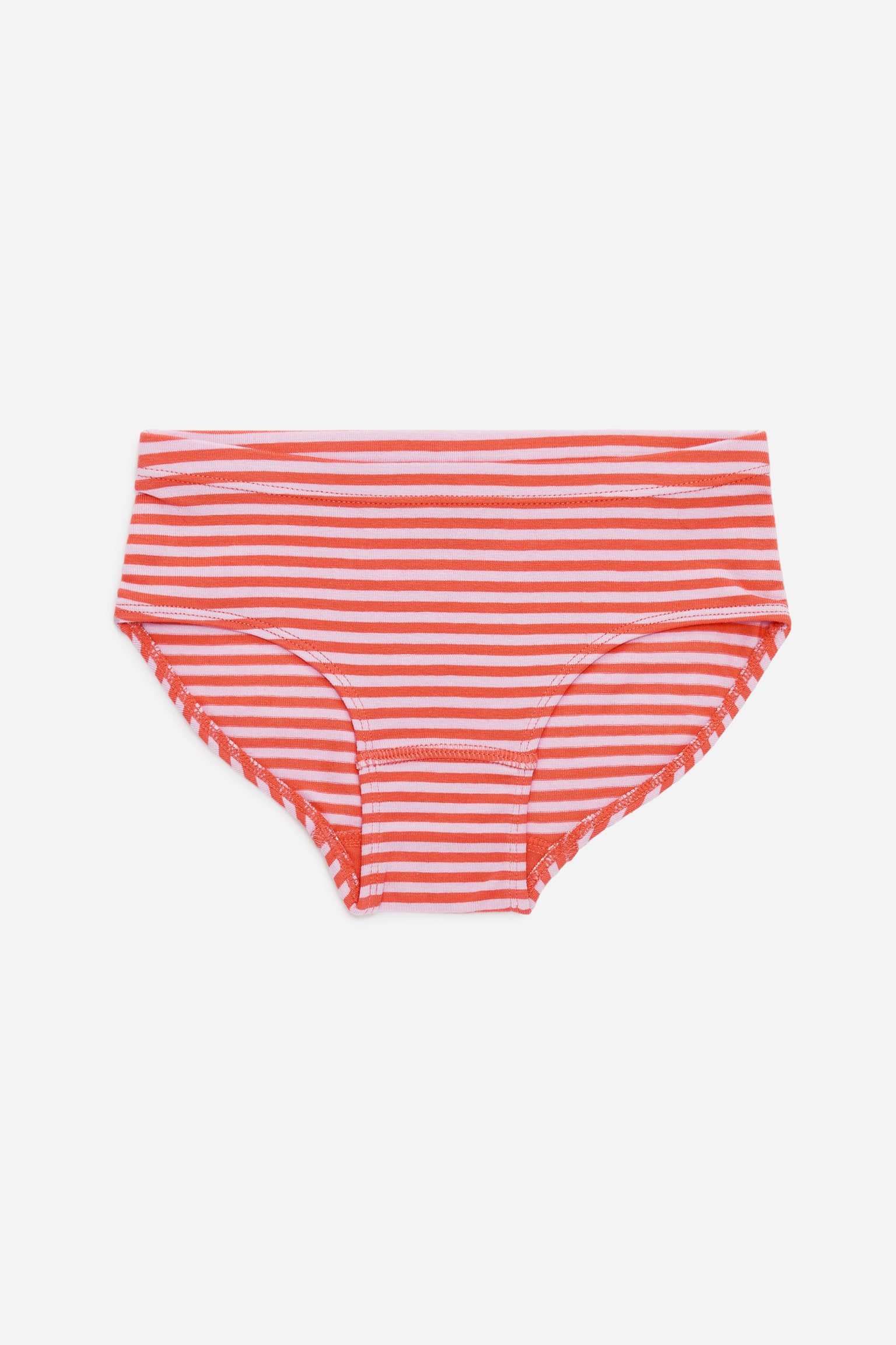 Trosor i bomullstrikå, 3-pack - Färgmix/Vit/röd/rosa/Rosa/off-white/Off-white/röd - 2