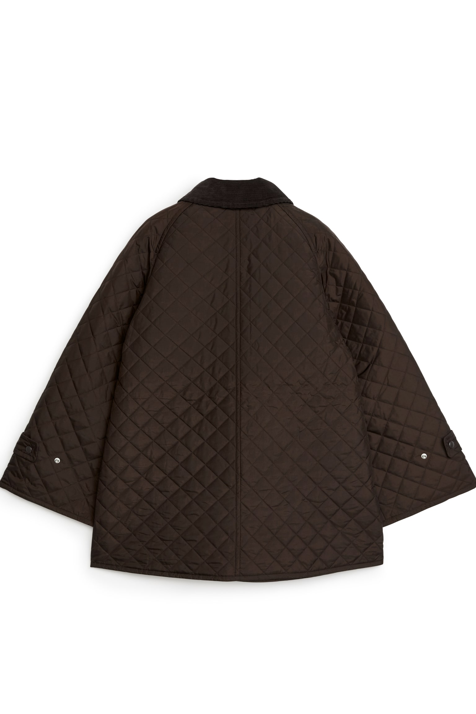 Quilted Jacket - Dark Brown/Black - 4