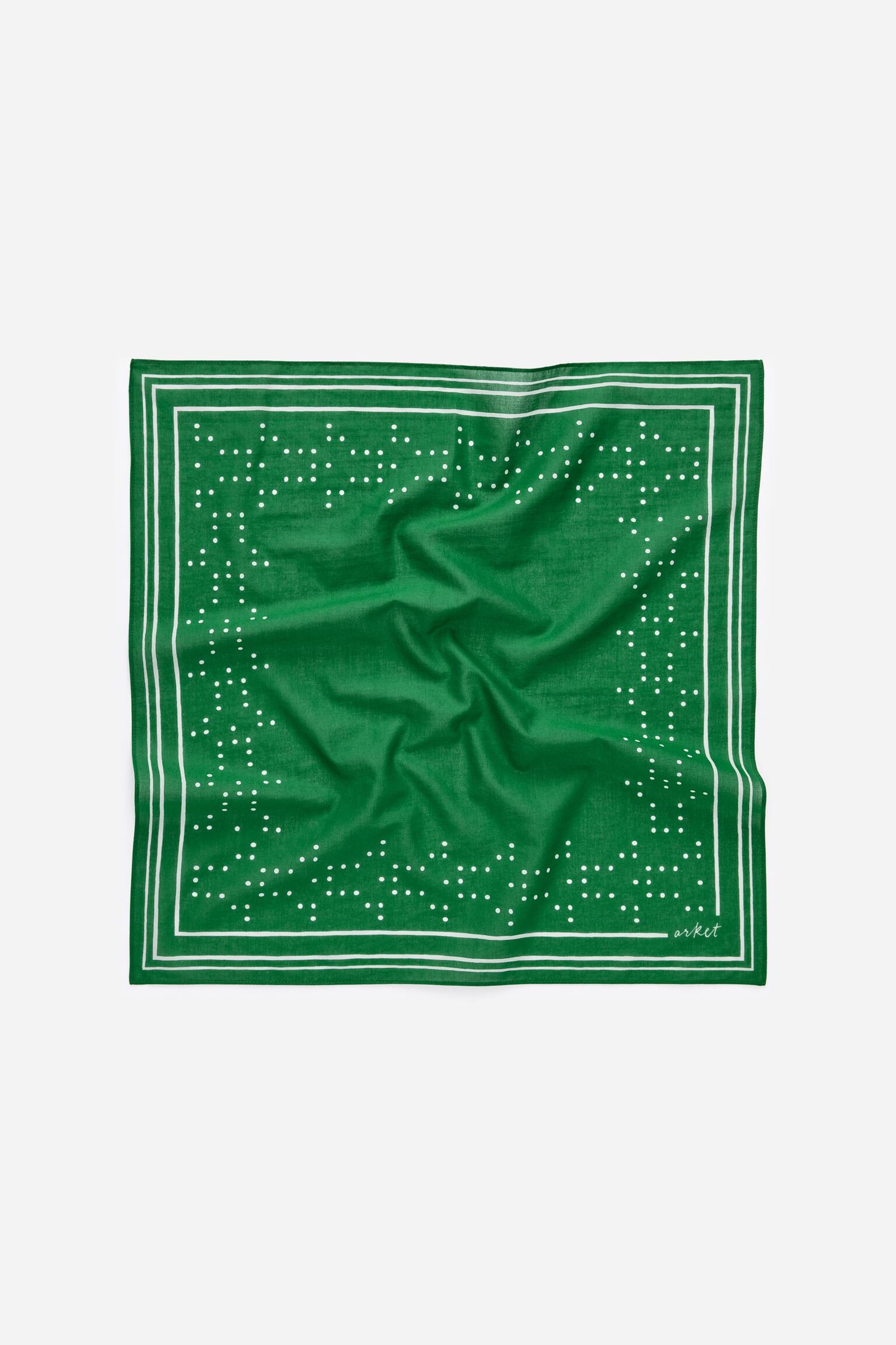 Katoenen bandana - Groen/Blauw/geruit - 6