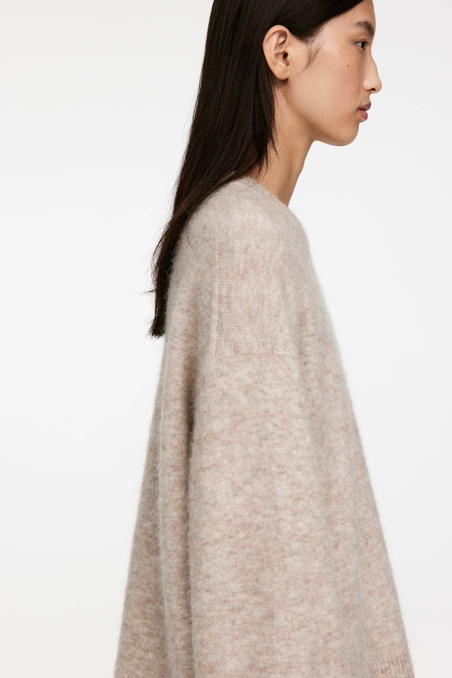 Alpaca-Wool Blend Jumper - Beige/Black/Off White/Pink/Light Grey/Dusty Blue/Dark Yellow/Dark Brown/Dark Green - 4