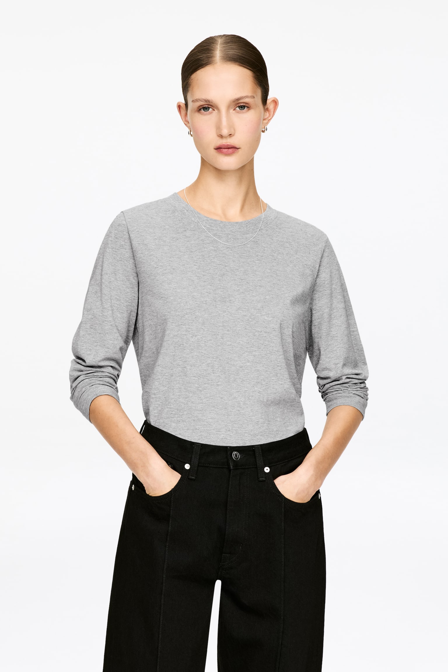 T-shirt iconica IRIS a maniche lunghe - Grigio/Nero/Bianco/Marrone/Blu brillante/Bianco/Bianco sporco/Bianco sporco/Nero/Rosa/Bianco sporco/Ruggine - 1