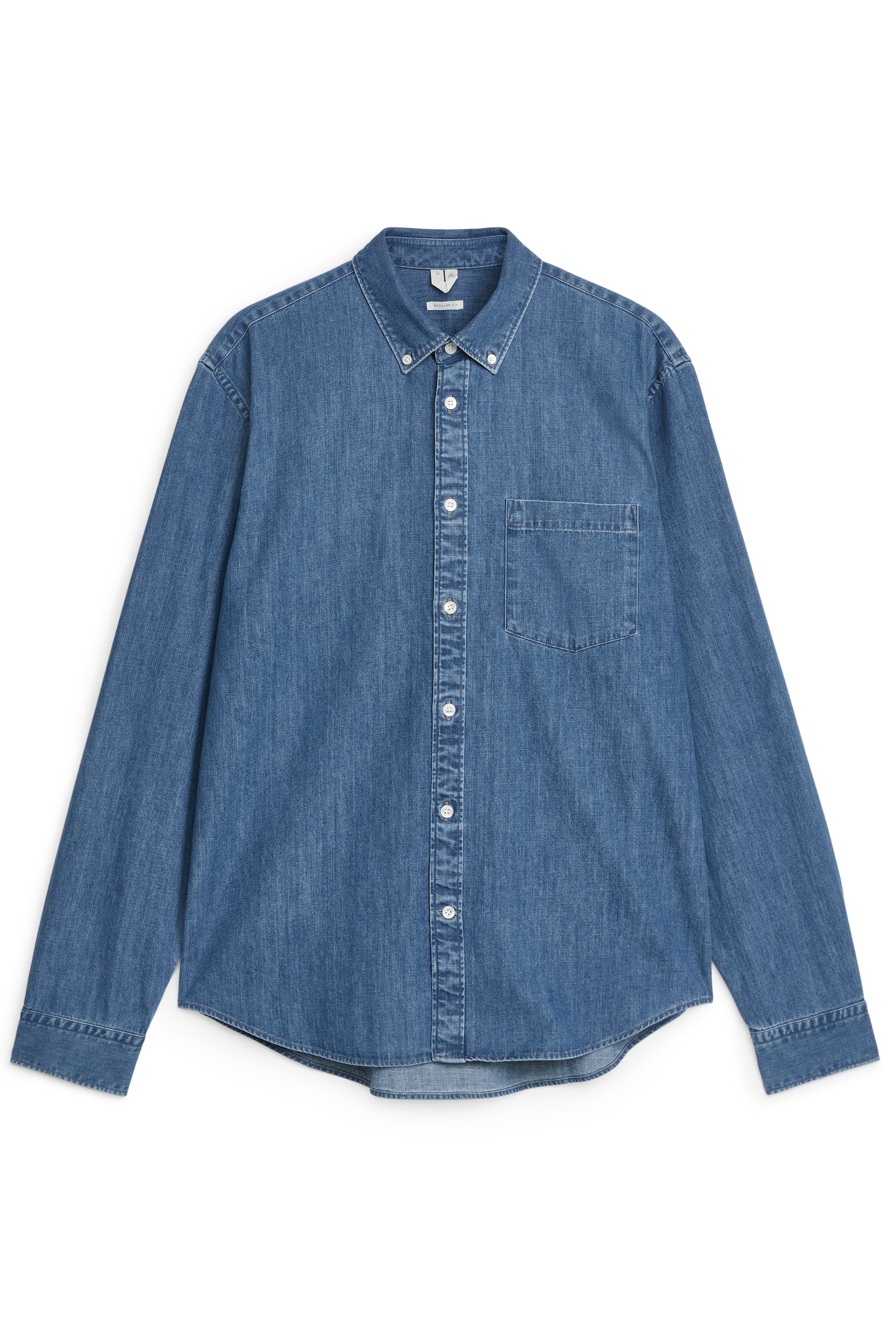 Denim Shirt - Washed Blue/Black/Dark Blue/Ecru - 2