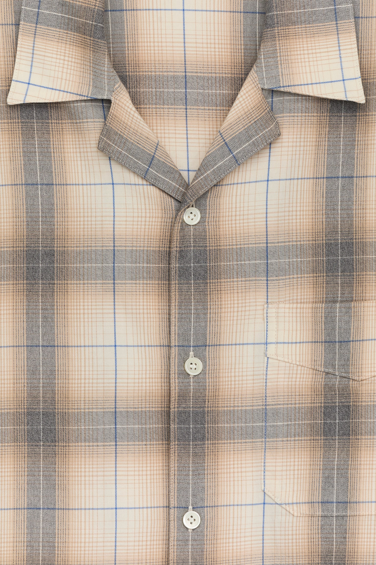 Camicia del pigiama in flanella - Beige/Motivo a quadri - 4