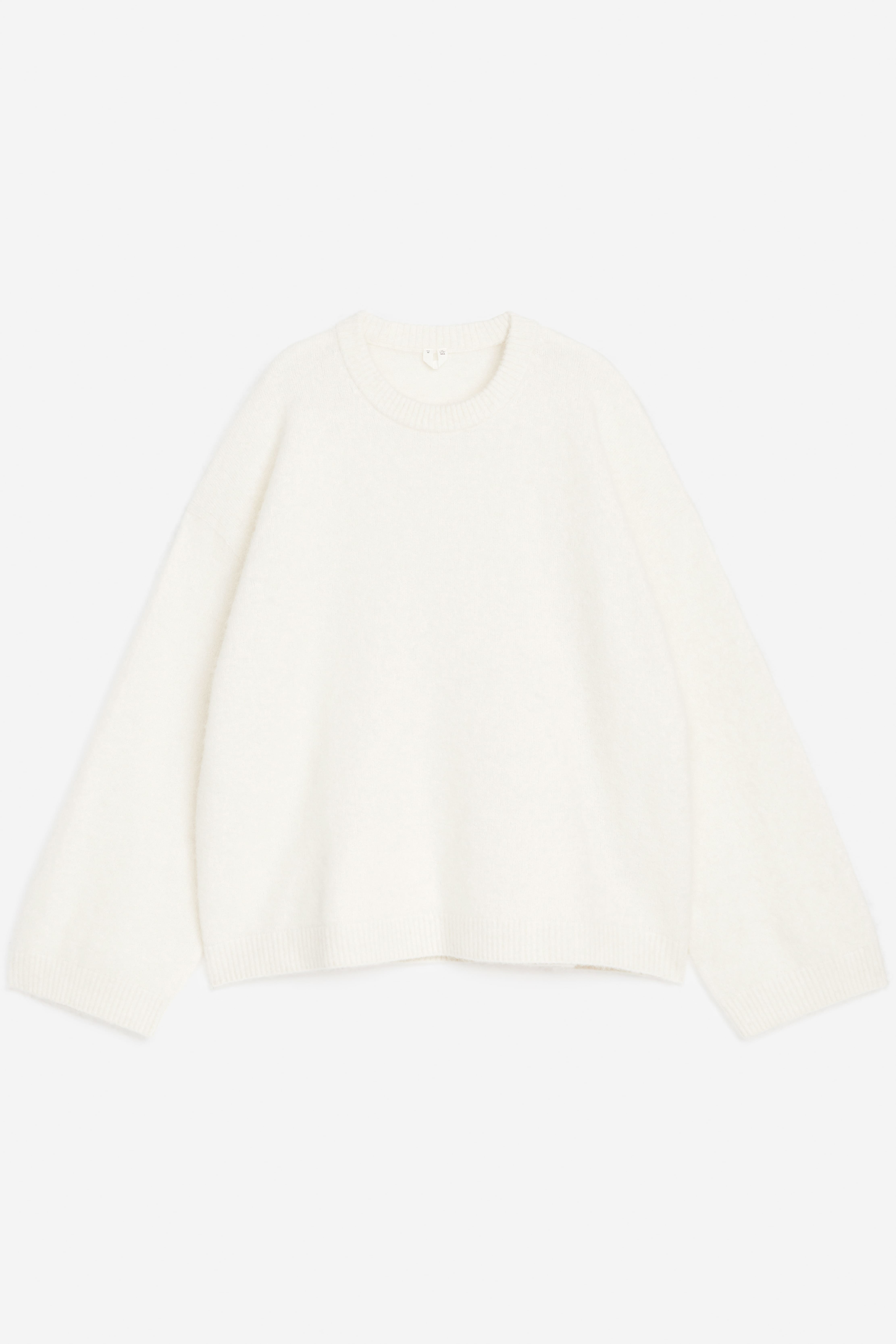 Tröja i alpacka och ull - Off-white/Grön/Svart/Ljusgrå/Turkos/Mörk vinröd/Mörkblå/Beige/Lila/Dimrosa