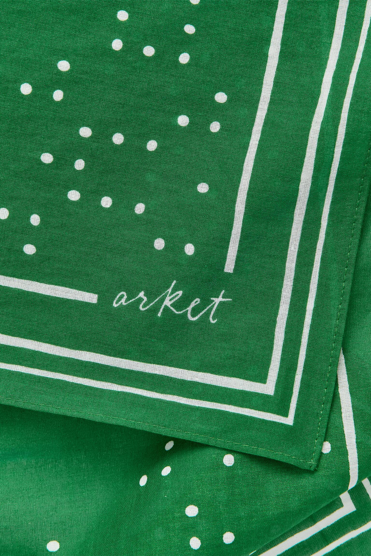 Katoenen bandana - Groen/Blauw/geruit - 7