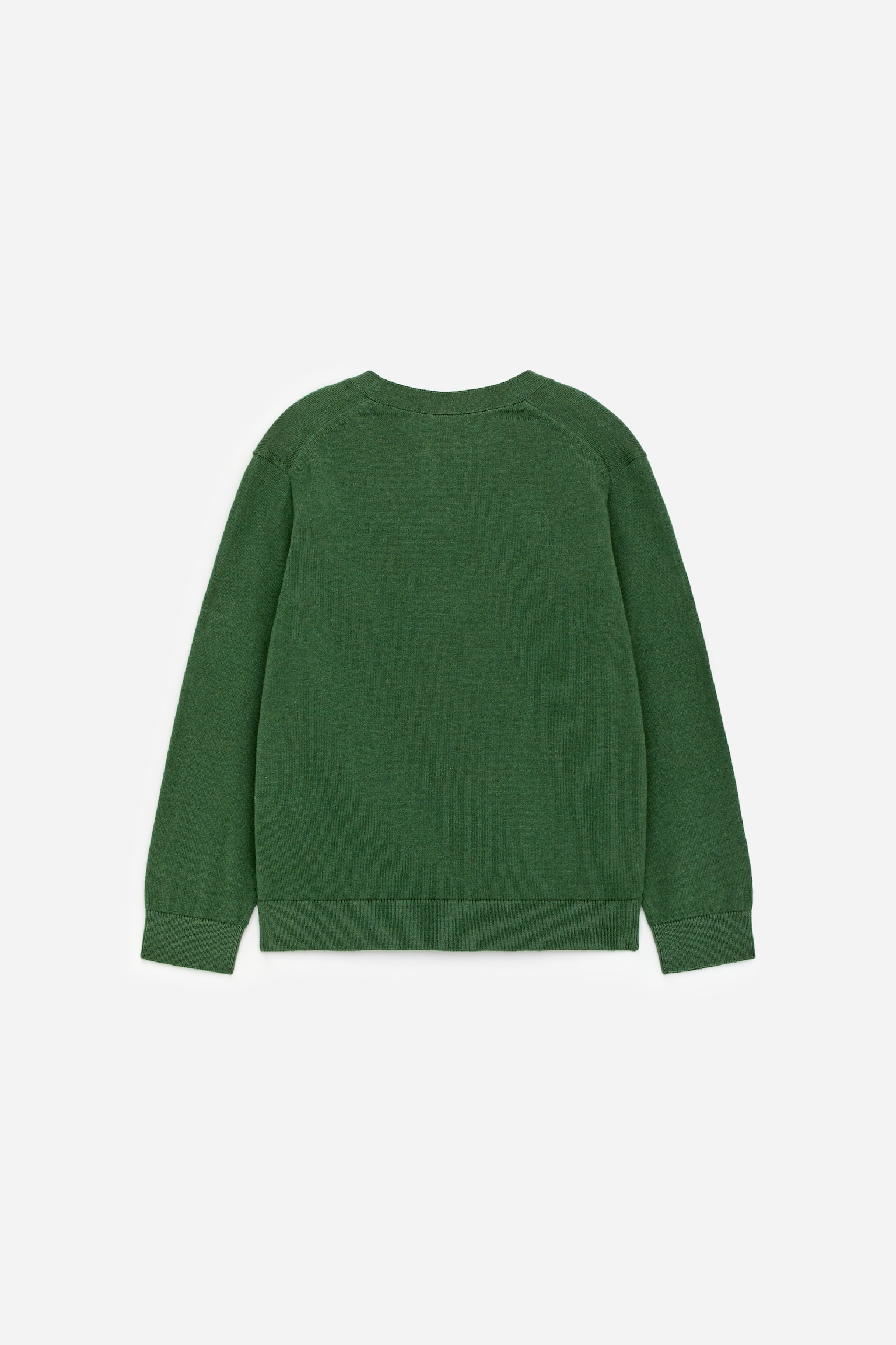 Cotton-Wool Cardigan - Green/Bright Blue - 3