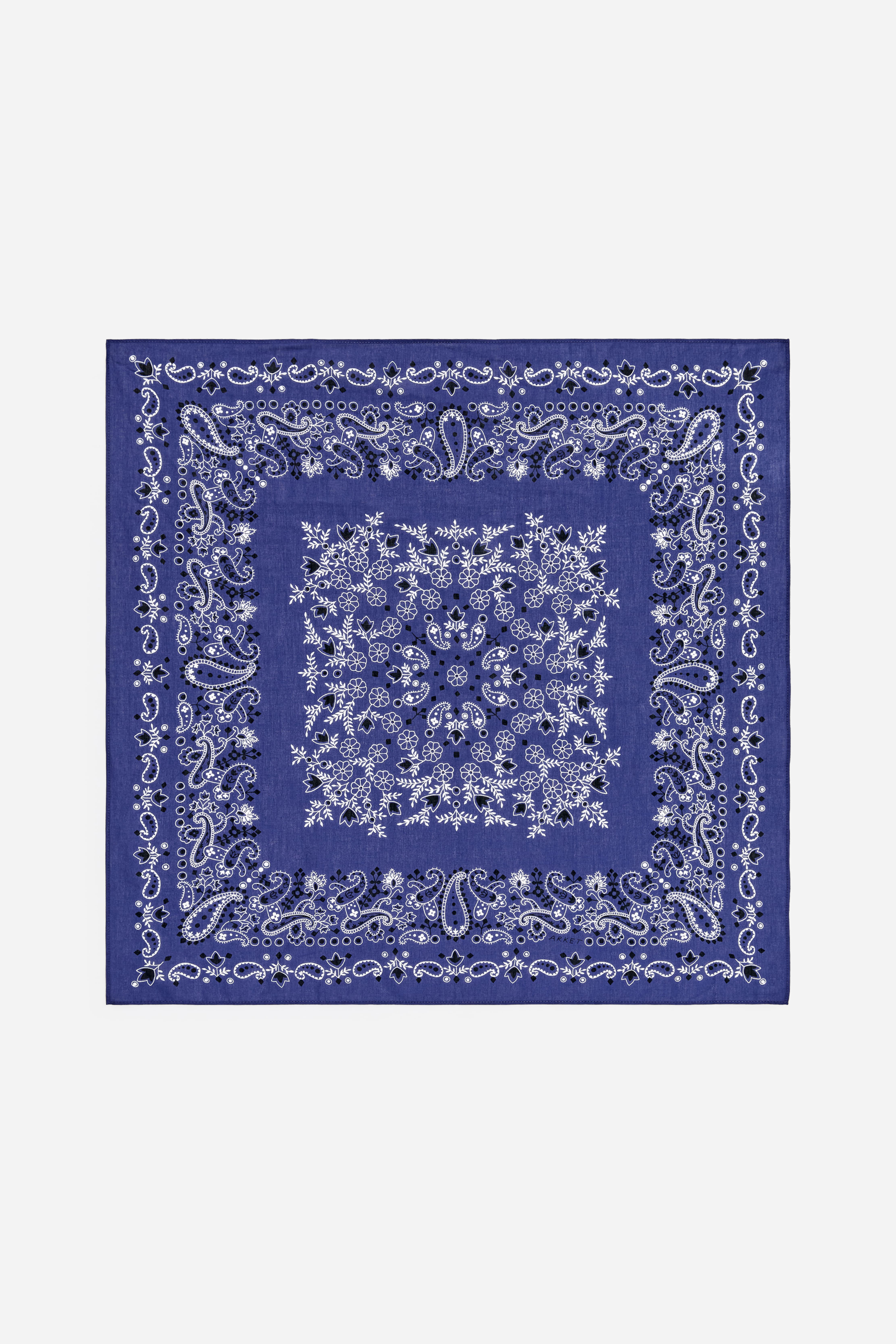 Cotton Scarf - Blue/Brown