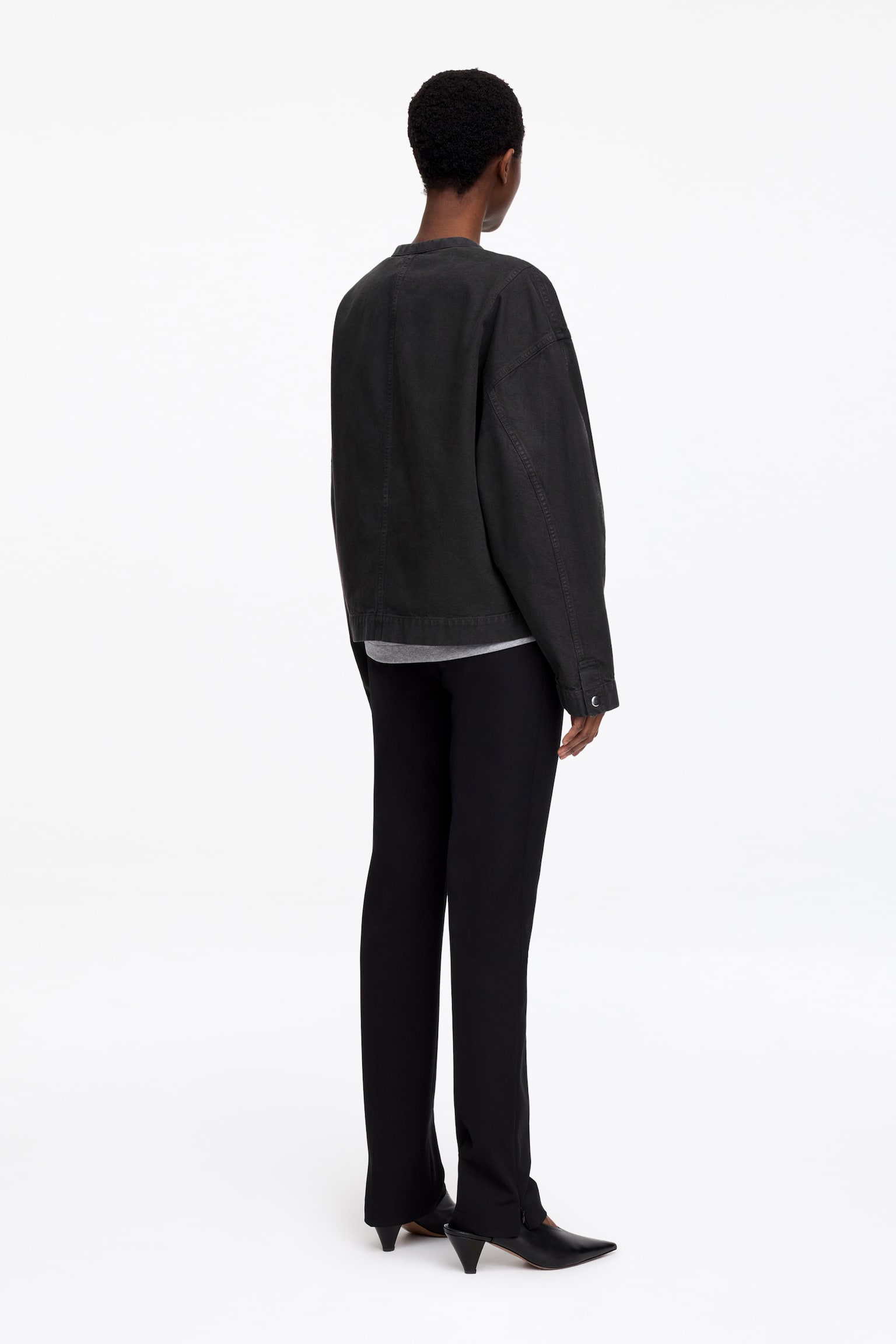 Jacke aus Baumwolle - Verwaschenes Schwarz - 6