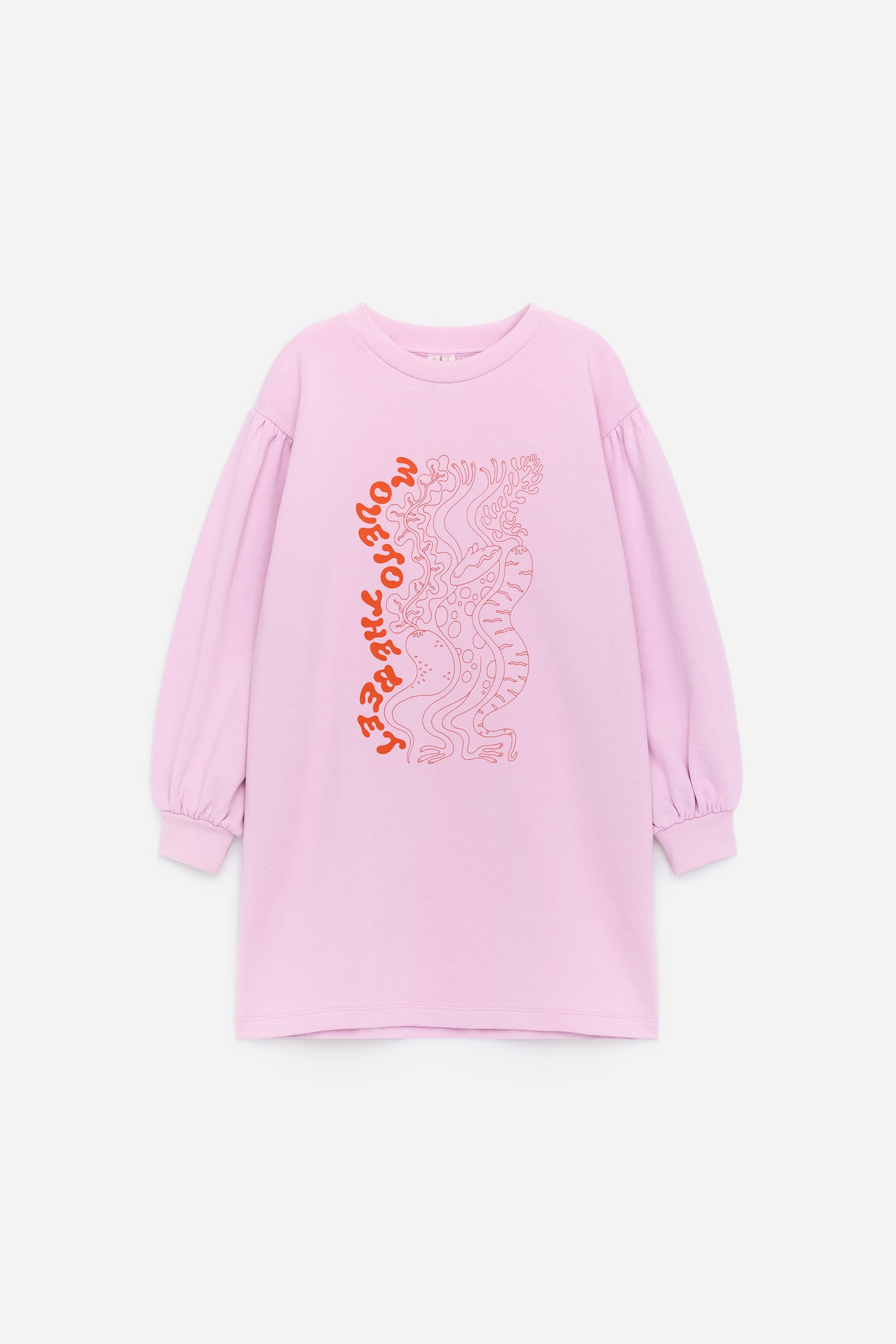 Sweatshirt-klänning - Rosa - 1
