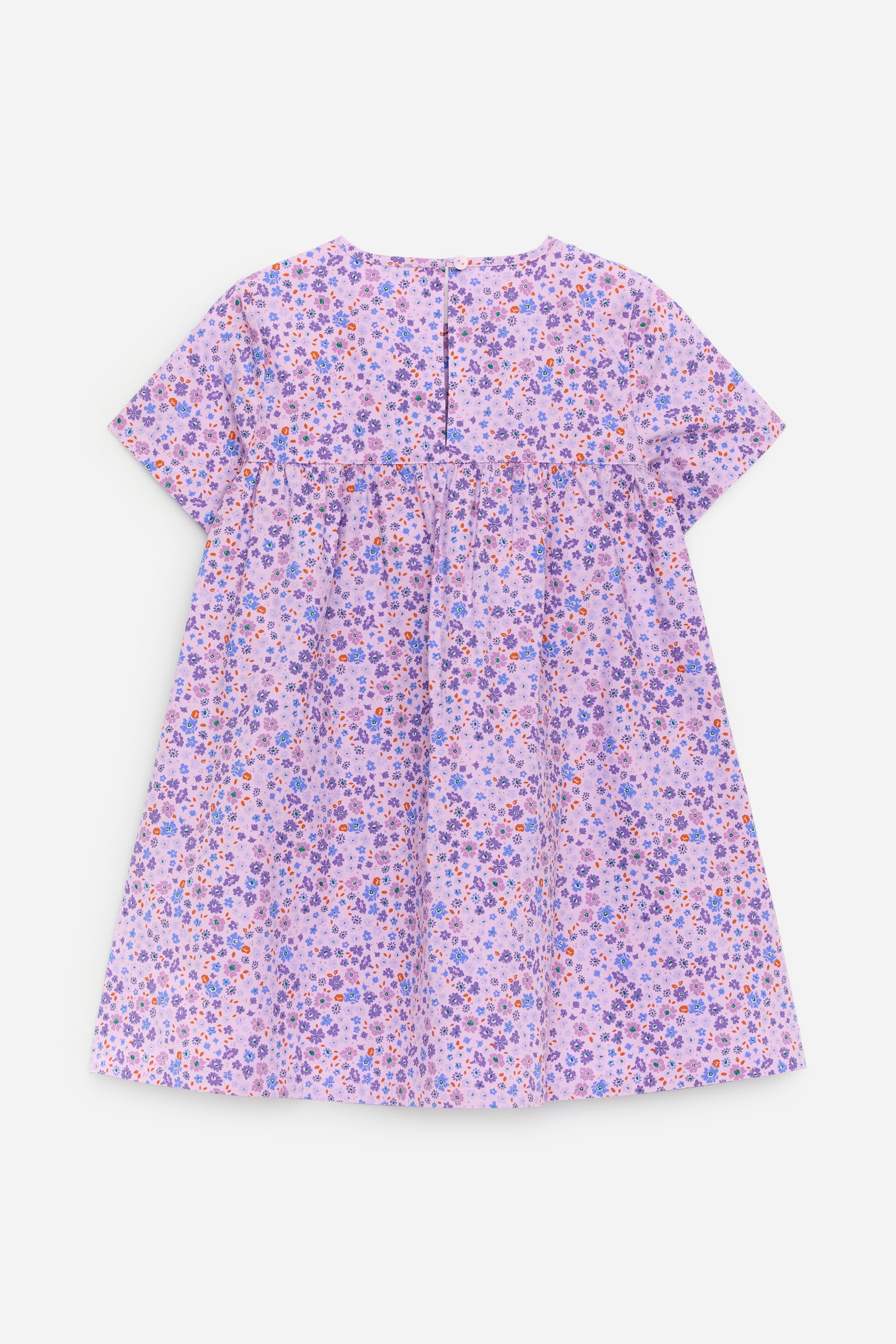 Bomuldskjole - Syren/blomster/Orange/pink/Pink/rød/Syren/hvid - 3