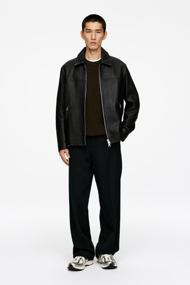 Motorcycle Jacket WeiÃƒÂŸe Lederjacke Outfit Lederjacke