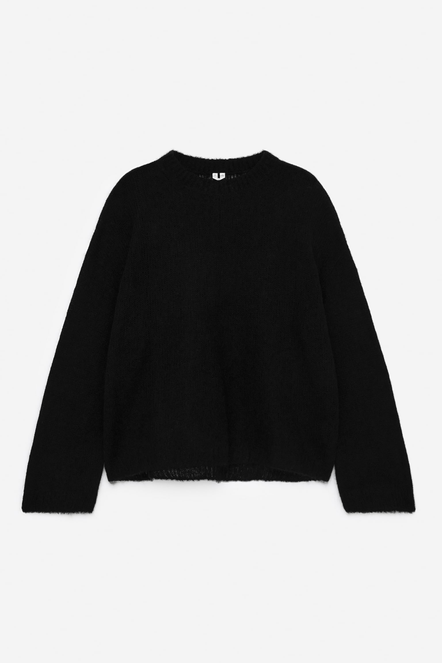 Wool-Mohair Blend Jumper - Black/White