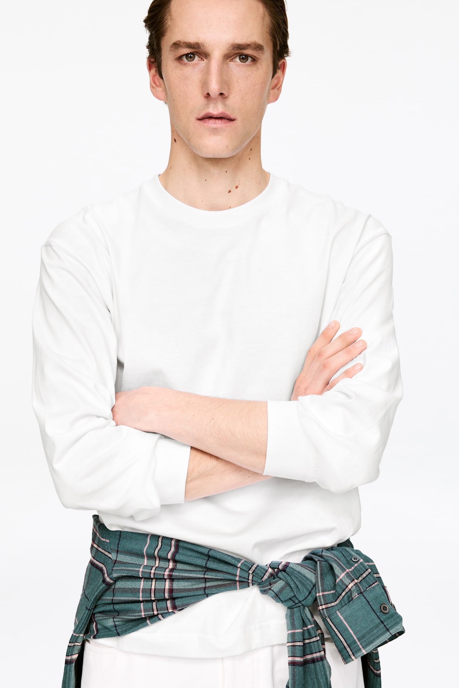 T-shirt met lange mouwen - Wit/Zwart - 6