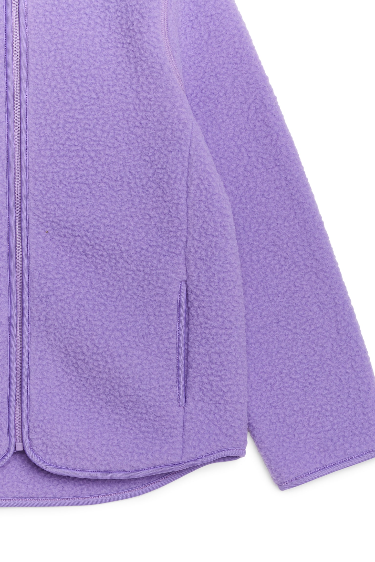 Fleece Jacket - Lilac/Dark Beige - 2