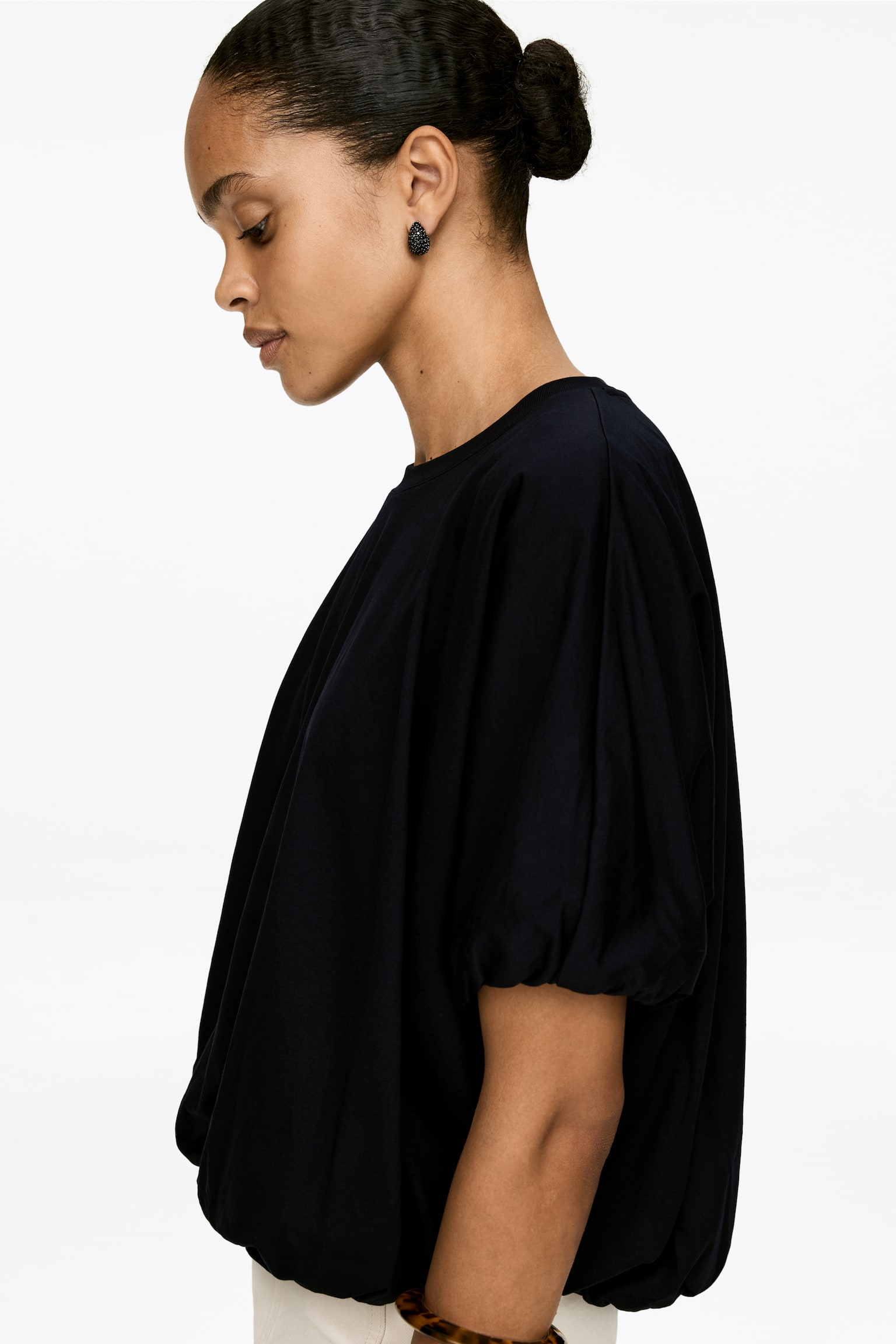 Ballon-T-Shirt - Schwarz - 5