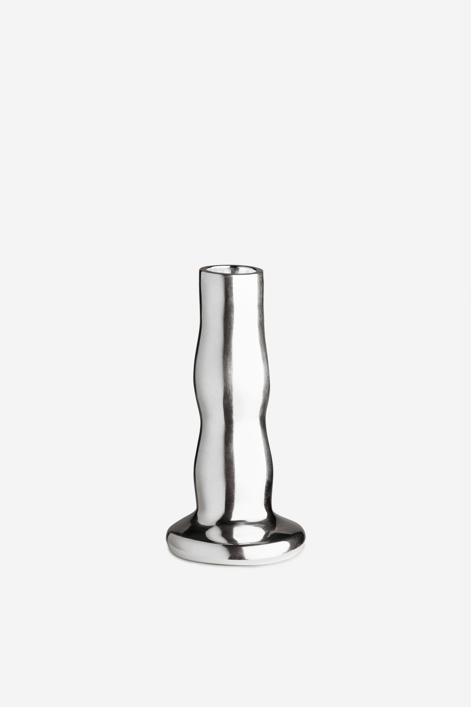 Silver-Plated Candle Holder 13 cm - Silver