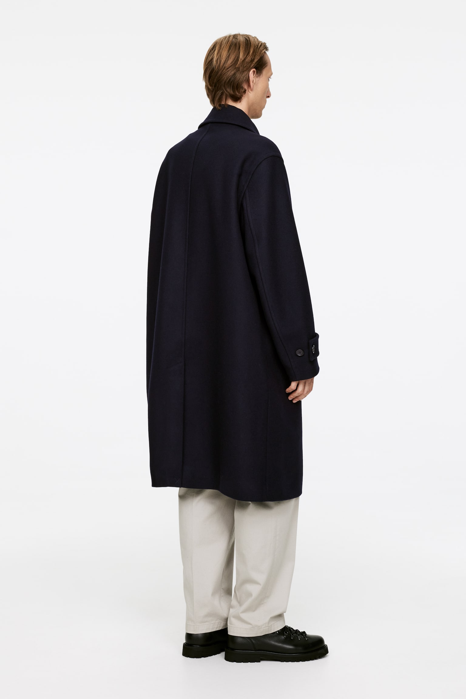 Heavy Melton Coat - Dark Blue - 6