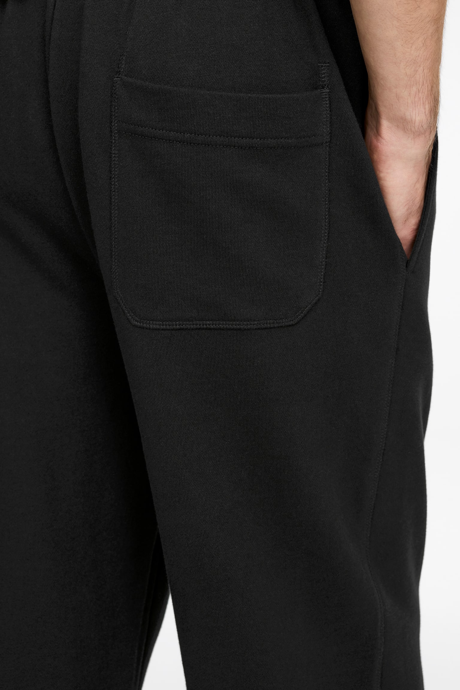 Verryttelyhousut ranskalaista froteeta - Musta/Melkein musta/Tummanpunainen - 4